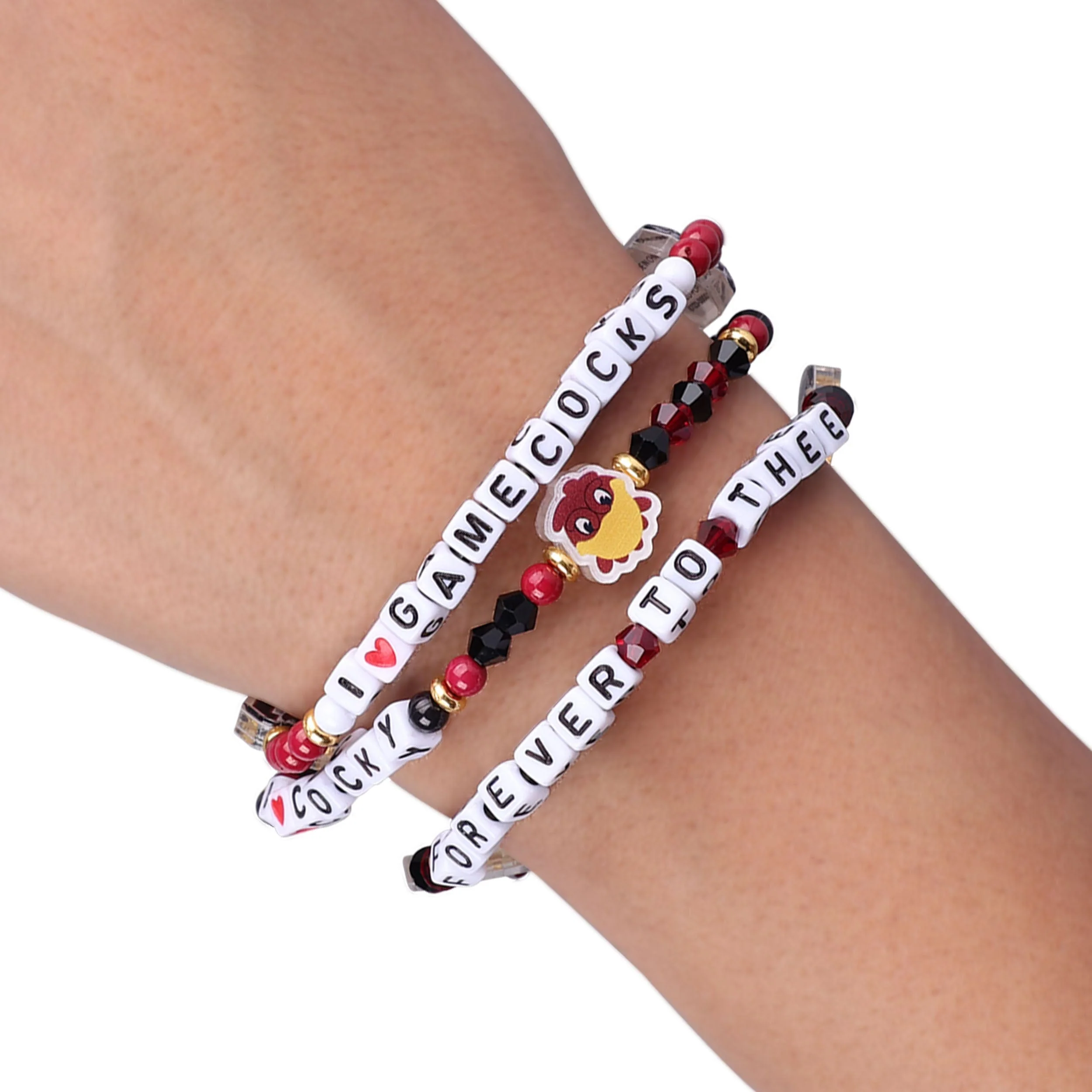 South Carolina Gamecocks NCAA 3 Pack Friendship Bracelet - Image 4