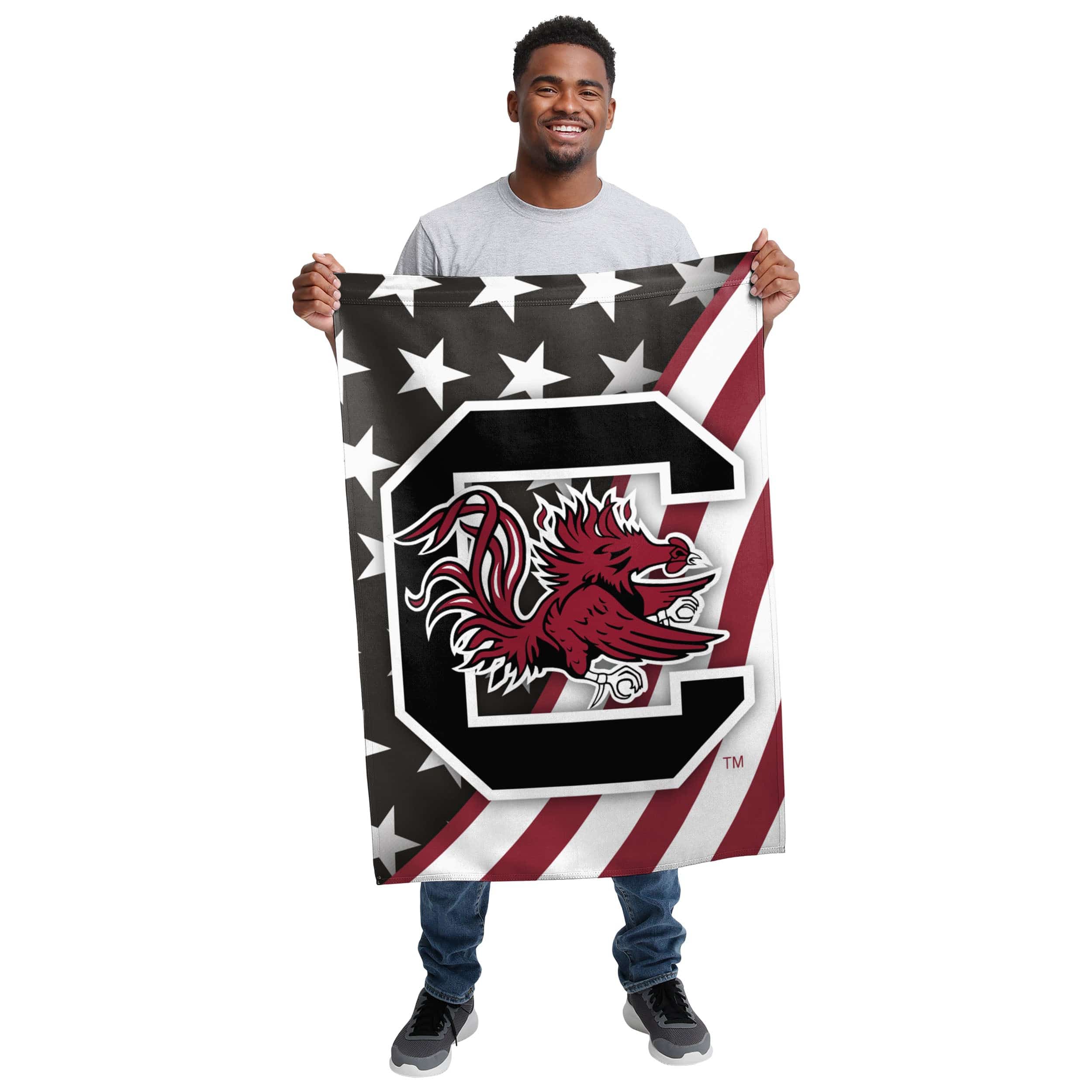 South Carolina Gamecocks NCAA Americana Vertical Flag - Image 2