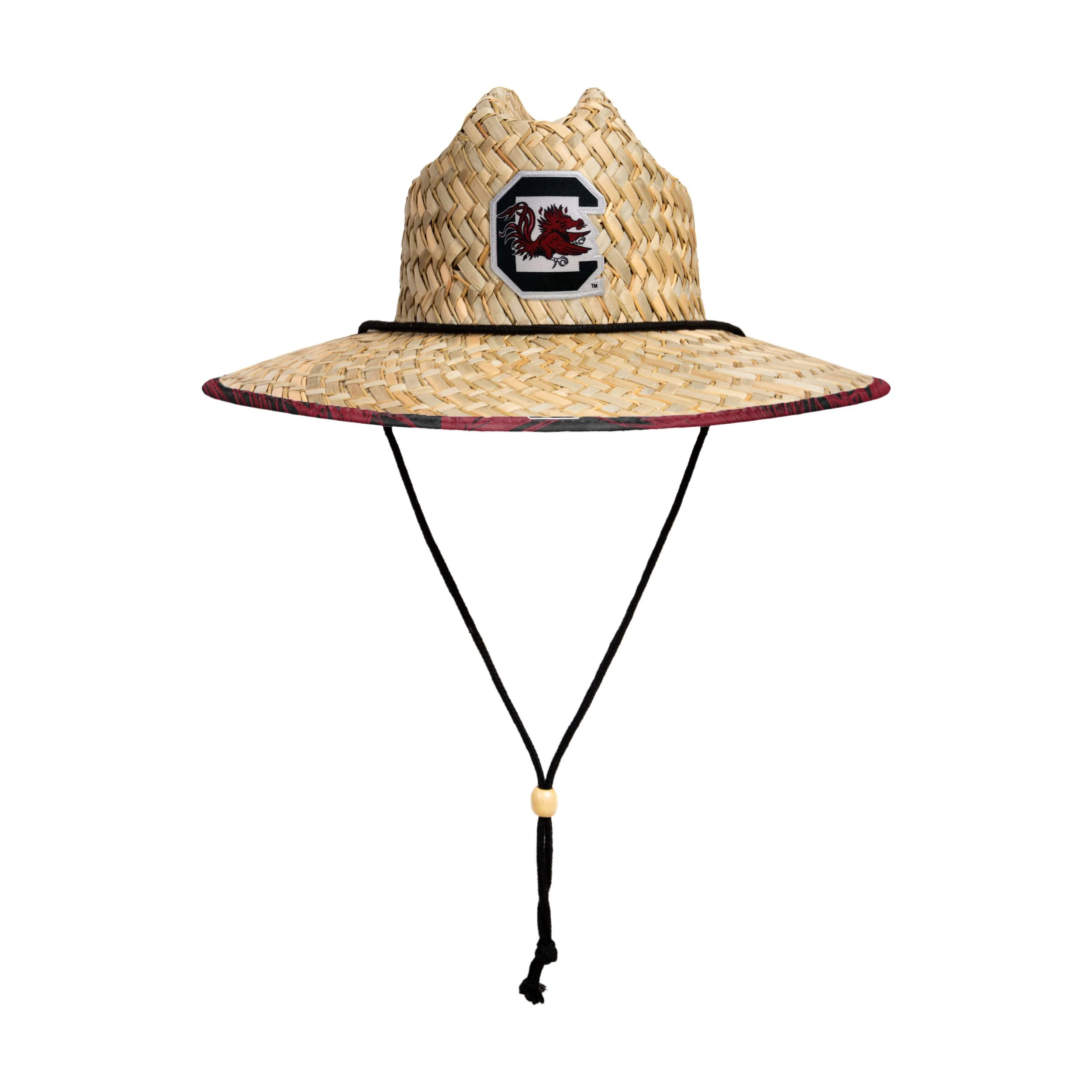 South Carolina Gamecocks NCAA Floral Straw Hat - Image 3