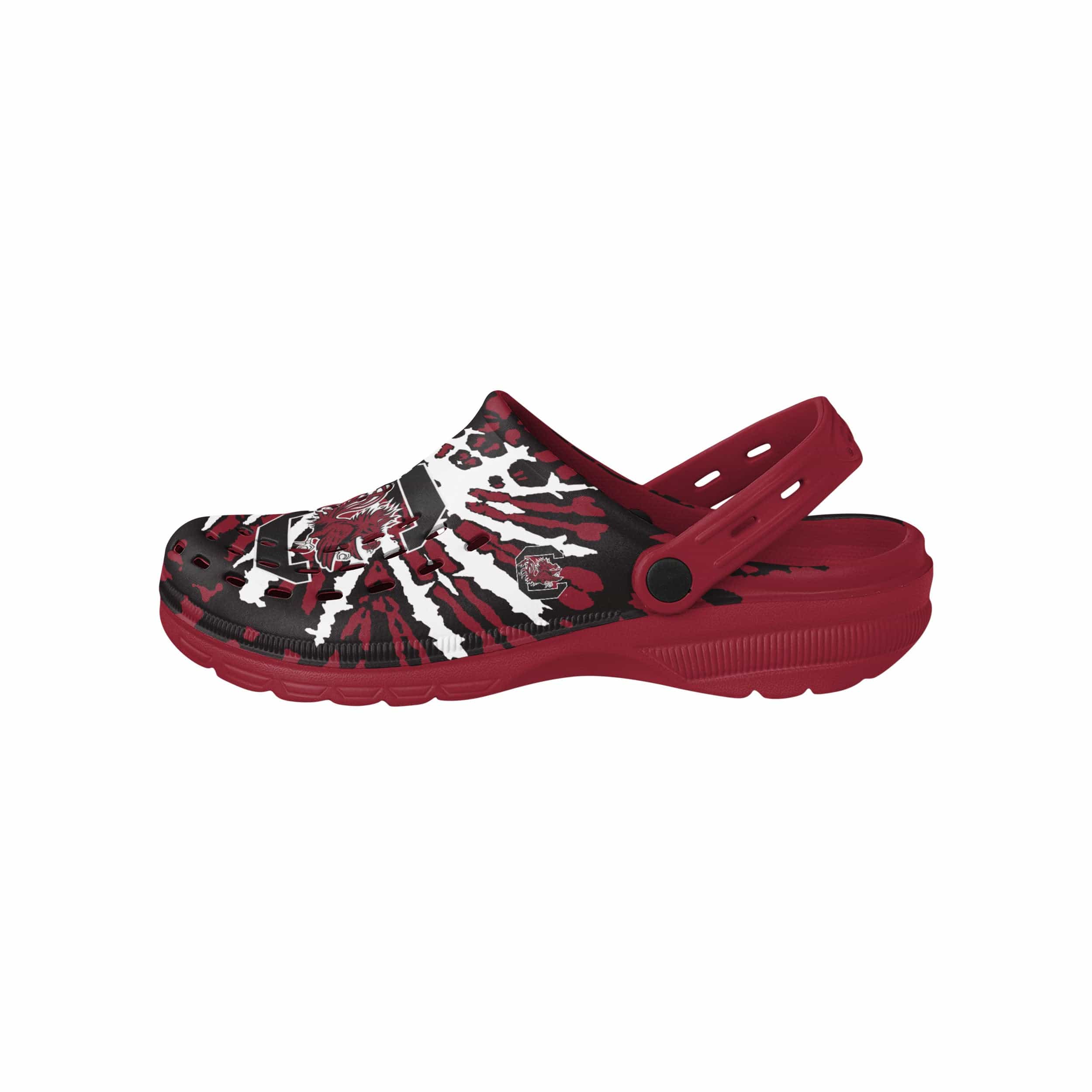 South Carolina Gamecocks NCAA Mens Tie-Dye Clog With Strap - Image 2