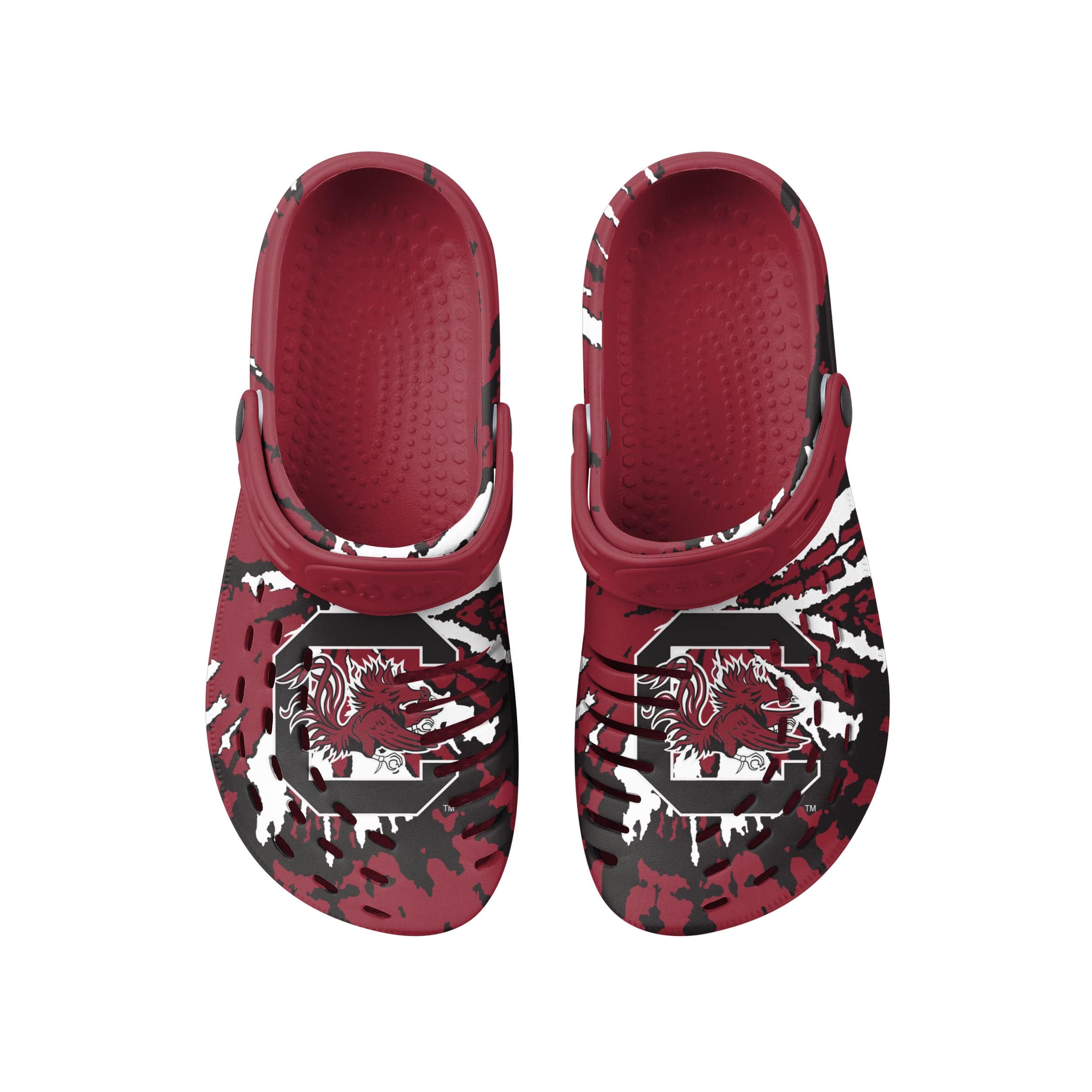 South Carolina Gamecocks NCAA Mens Tie-Dye Clog With Strap - Image 4