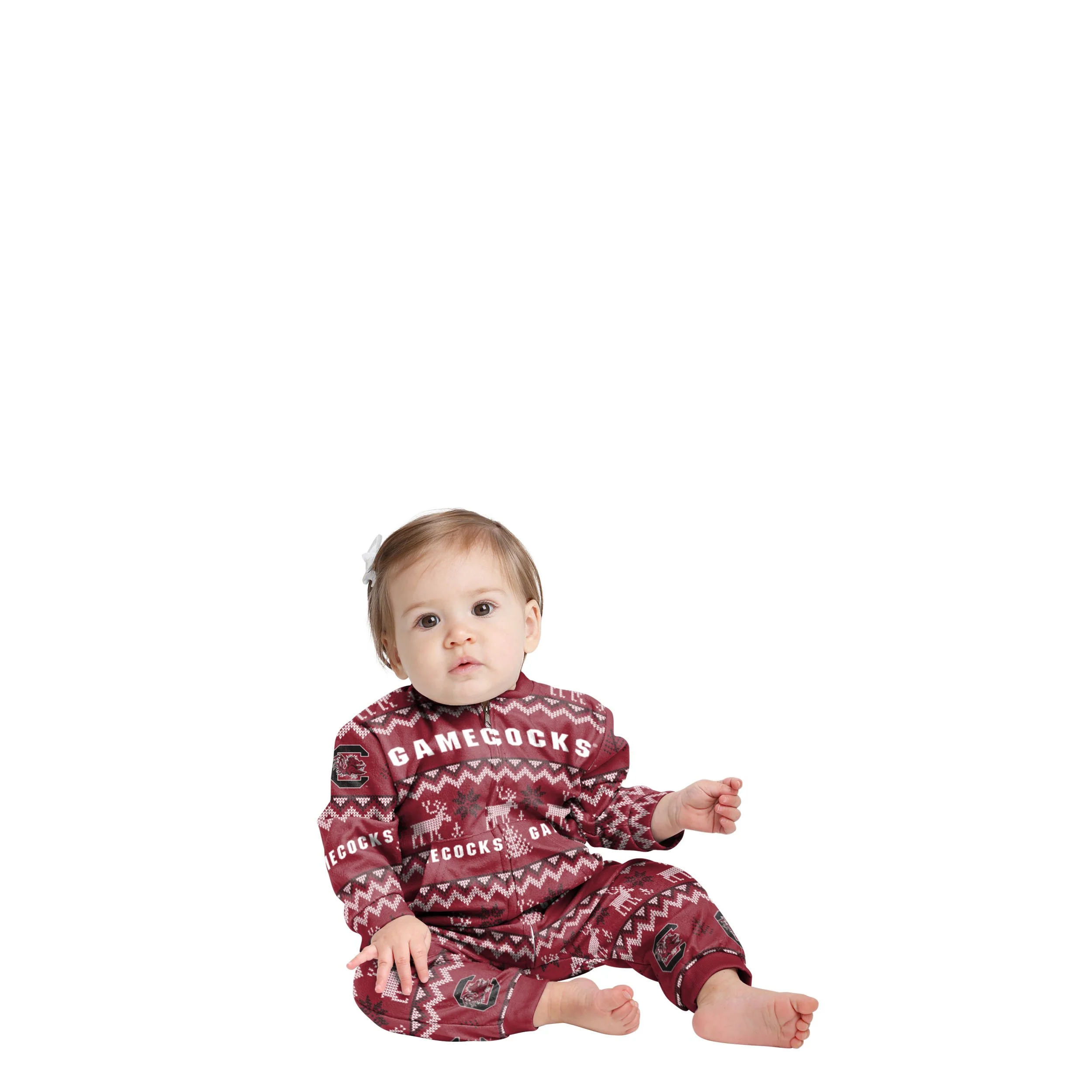 South Carolina Gamecocks NCAA Ugly Pattern Family Holiday Pajamas - Image 2
