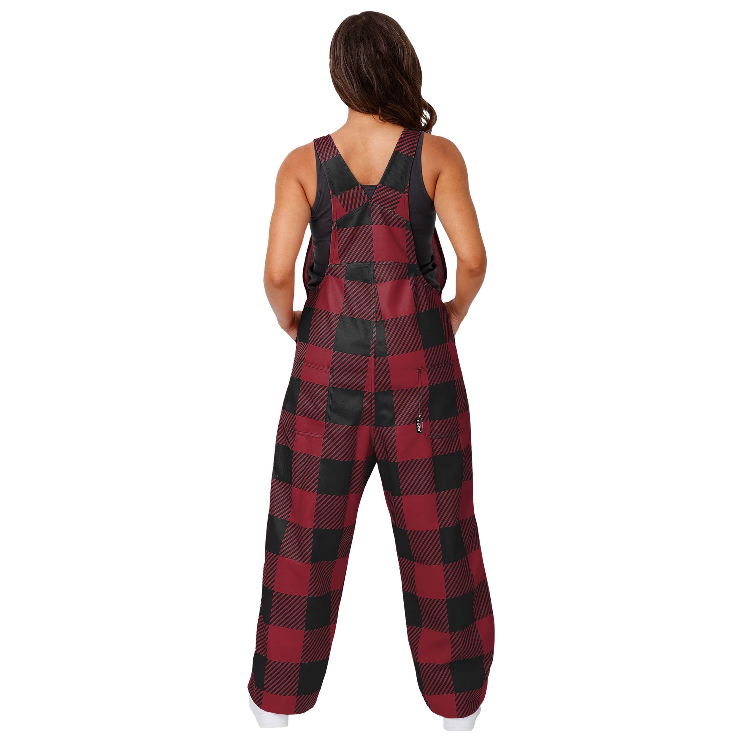 South Carolina Gamecocks NCAA Womens Plaid Bib Overalls - Image 2