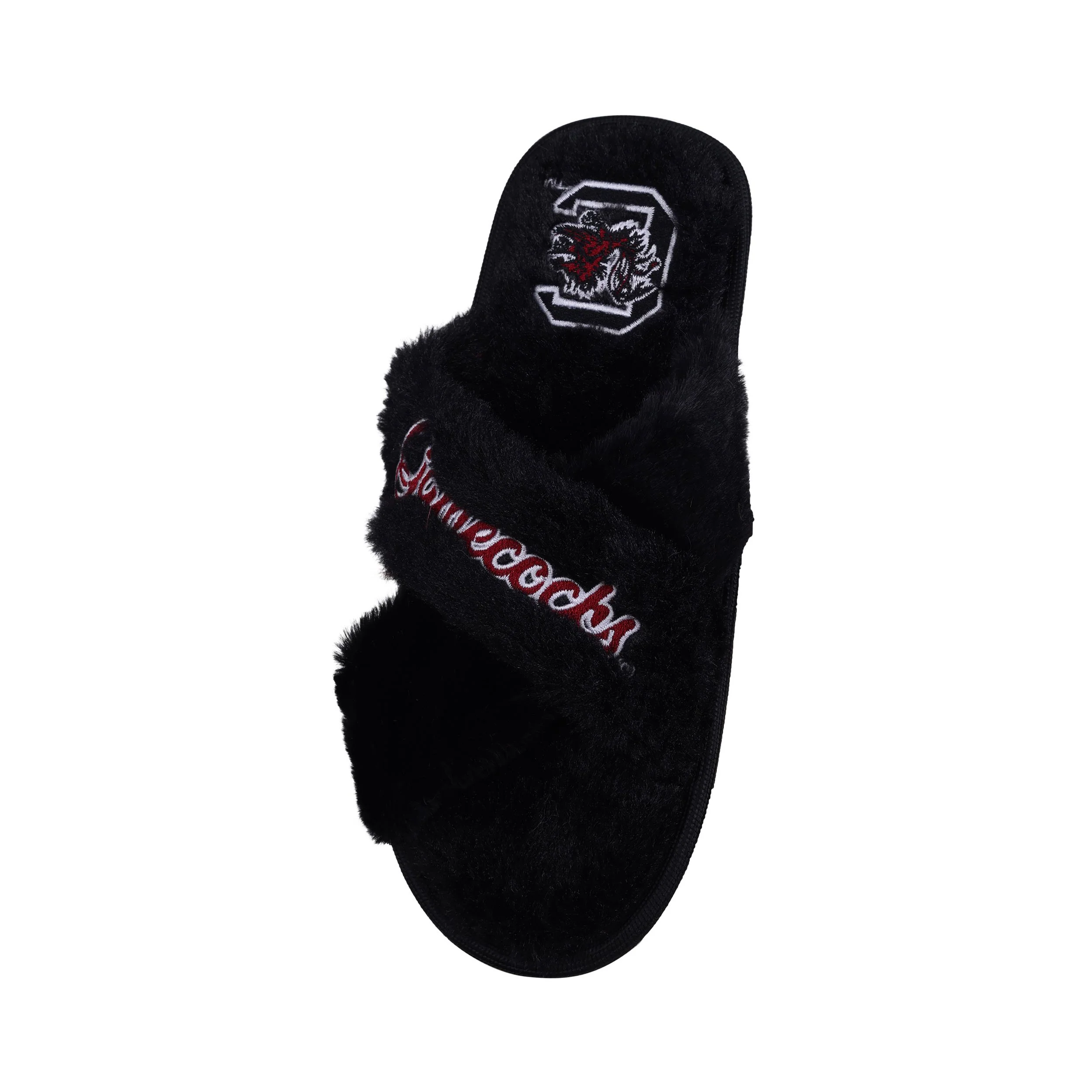 South Carolina Gamecocks NCAA Womens Script Wordmark Fur Cross Slide - Image 3