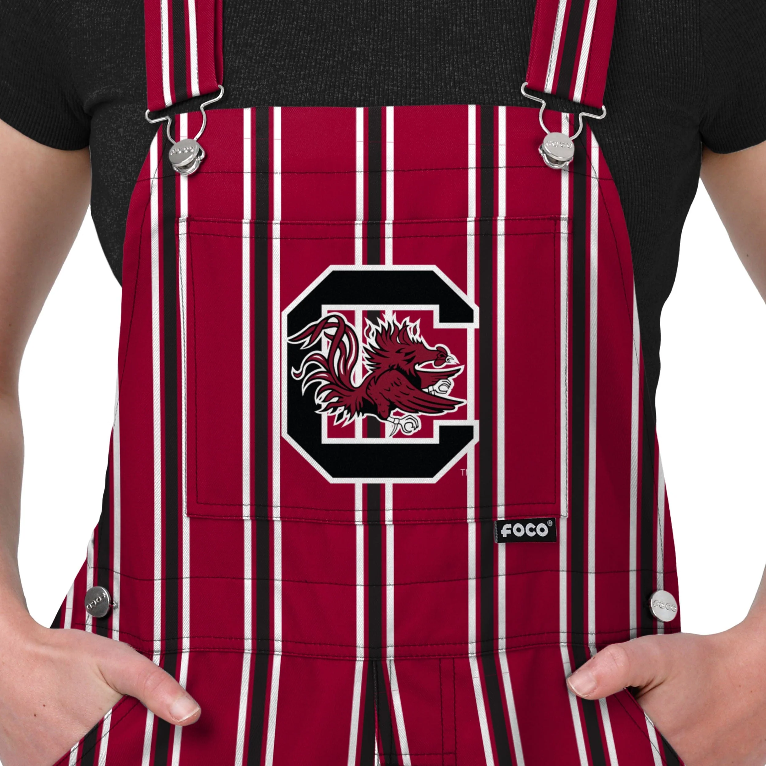 South Carolina Gamecocks NCAA Womens Sideline Spirit Bib Overalls - Image 4