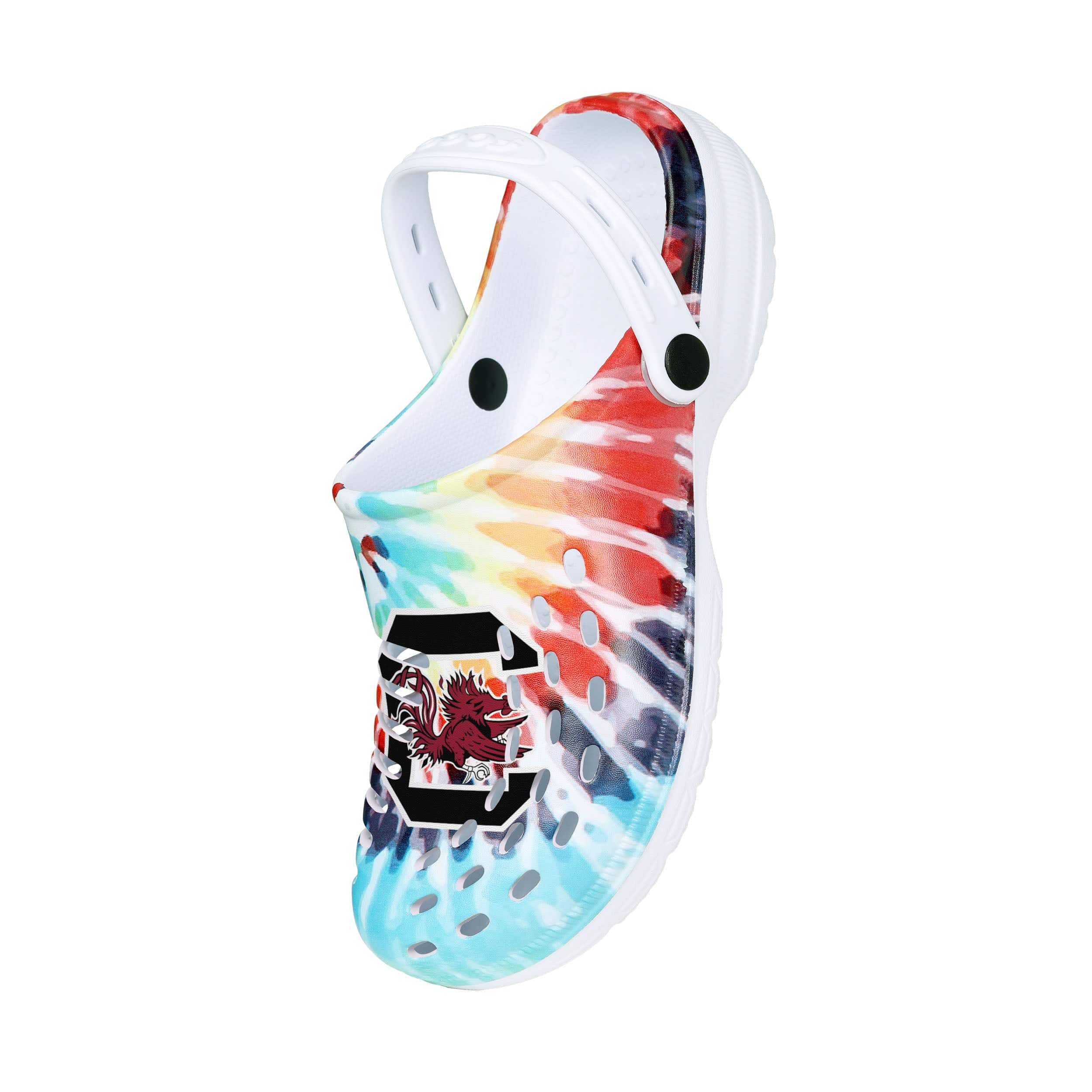 South Carolina Gamecocks NCAA Womens Tie-Dye Clog With Strap - Image 3
