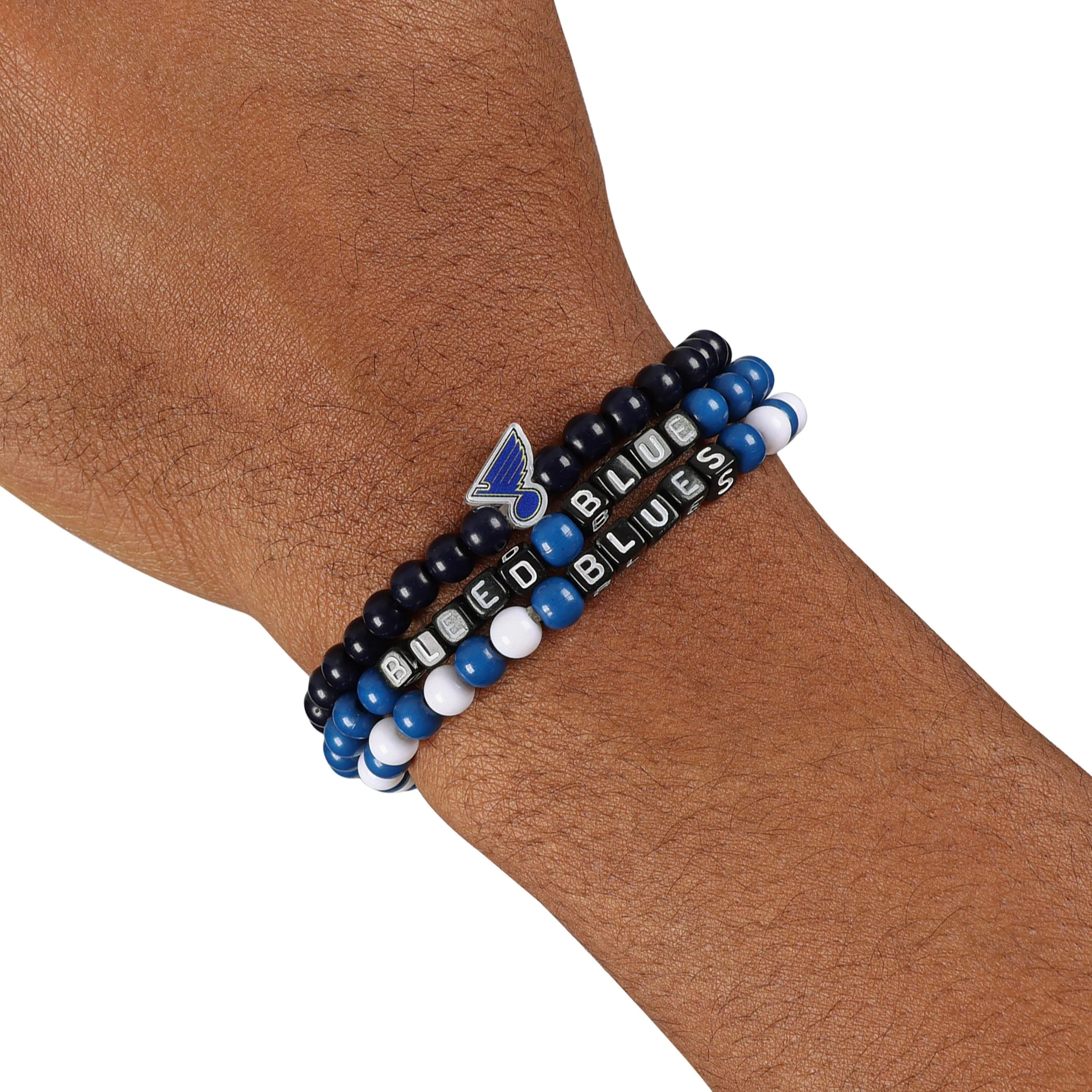 St Louis Blues NHL 3 Pack Beaded Friendship Bracelet - Image 4