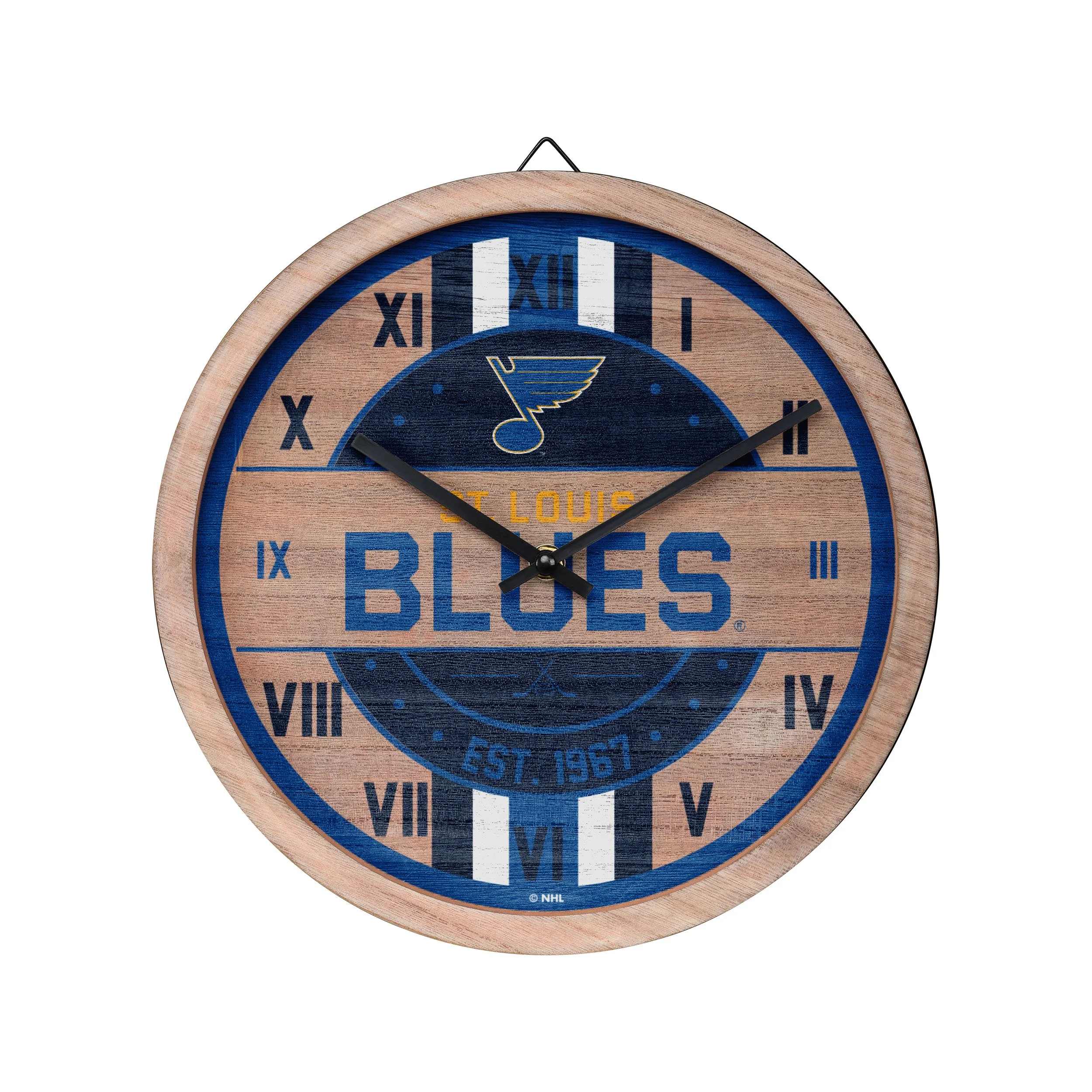 St. Louis Blues NHL Barrel Wall Clock