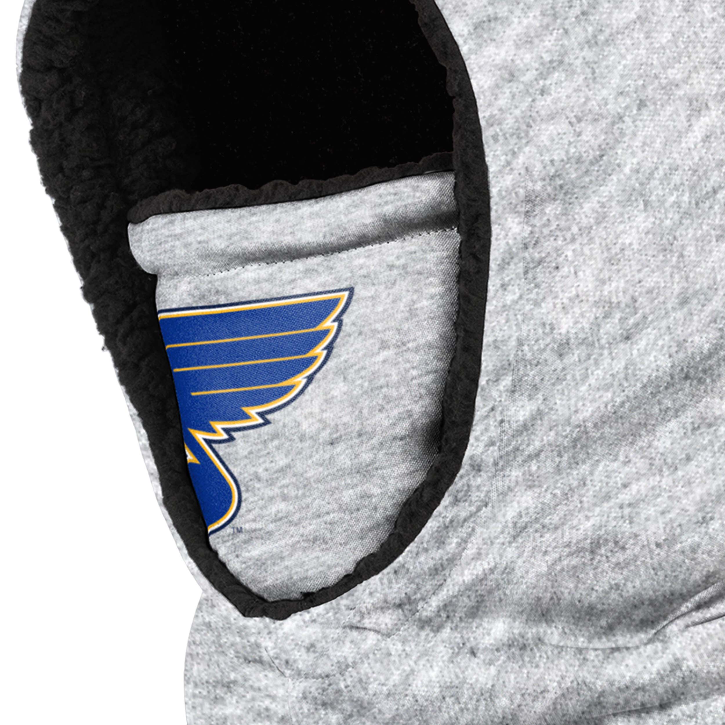 St Louis Blues NHL Heather Grey Big Logo Hooded Gaiter - Image 3
