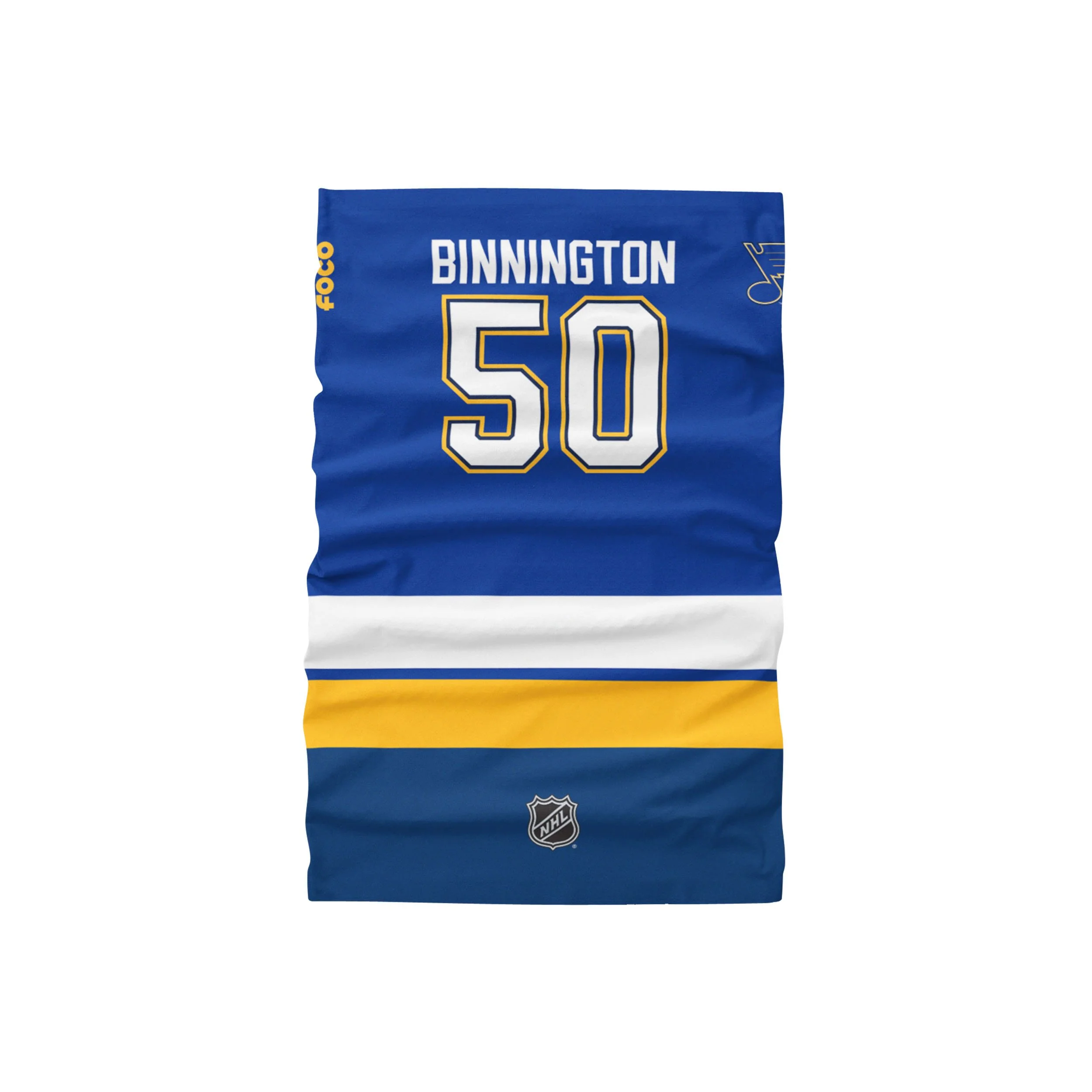 St. Louis Blues NHL Jordan Binnington Gaiter Scarf - Image 3