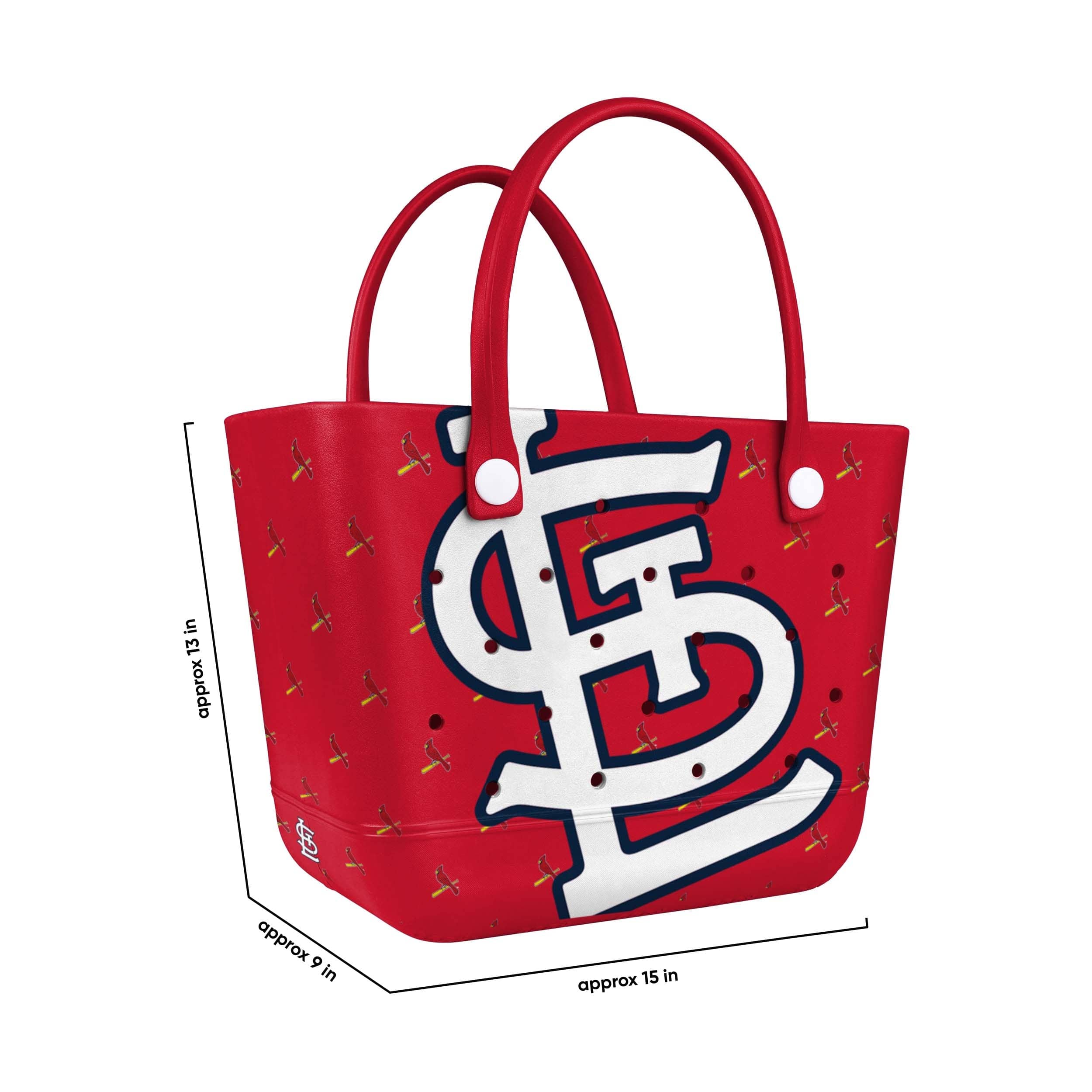 St Louis Cardinals MLB Big Logo Mini Print Tailgate Tote Bag - Image 3