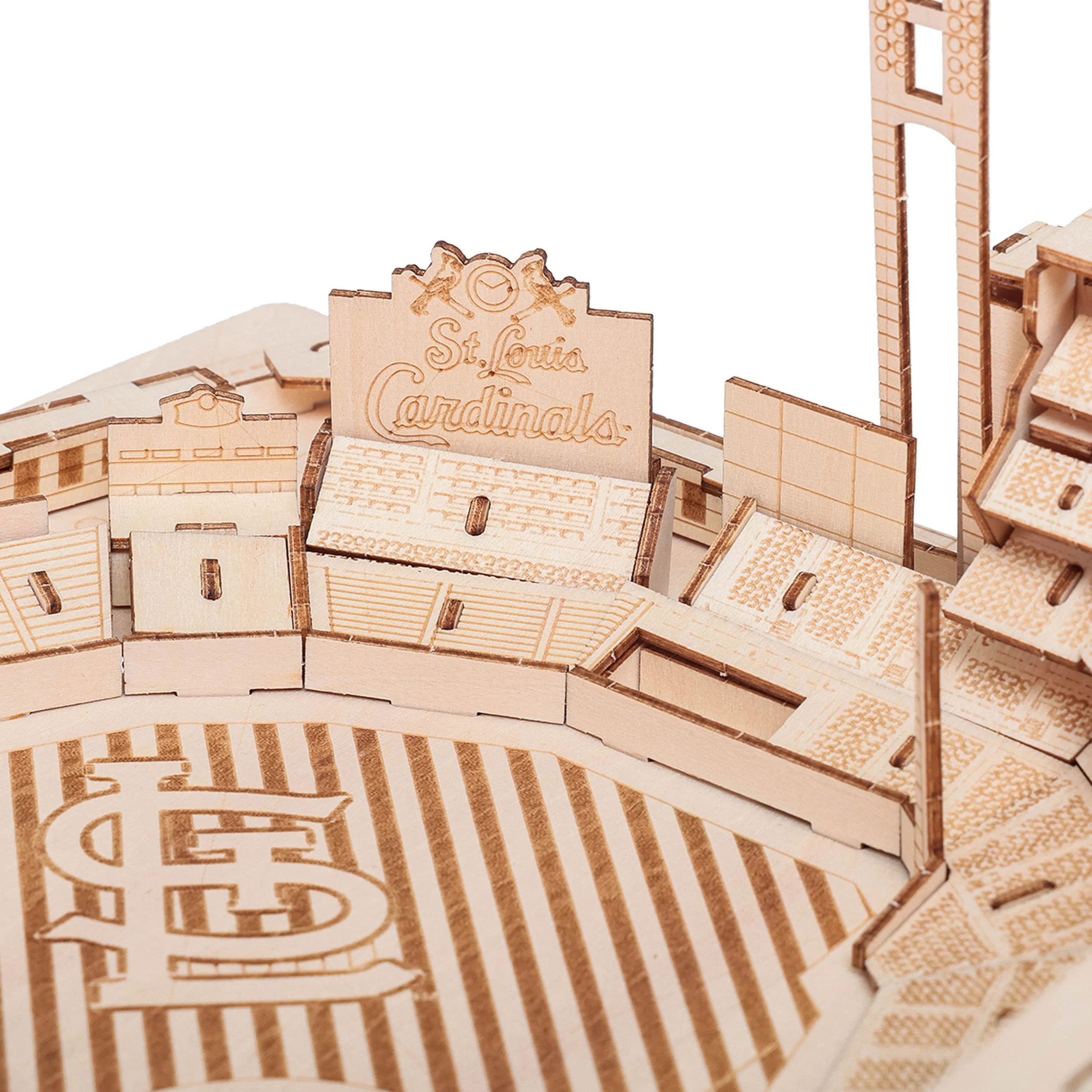 St Louis Cardinals MLB Busch Stadium Wood PZLZ Stadium - Image 3