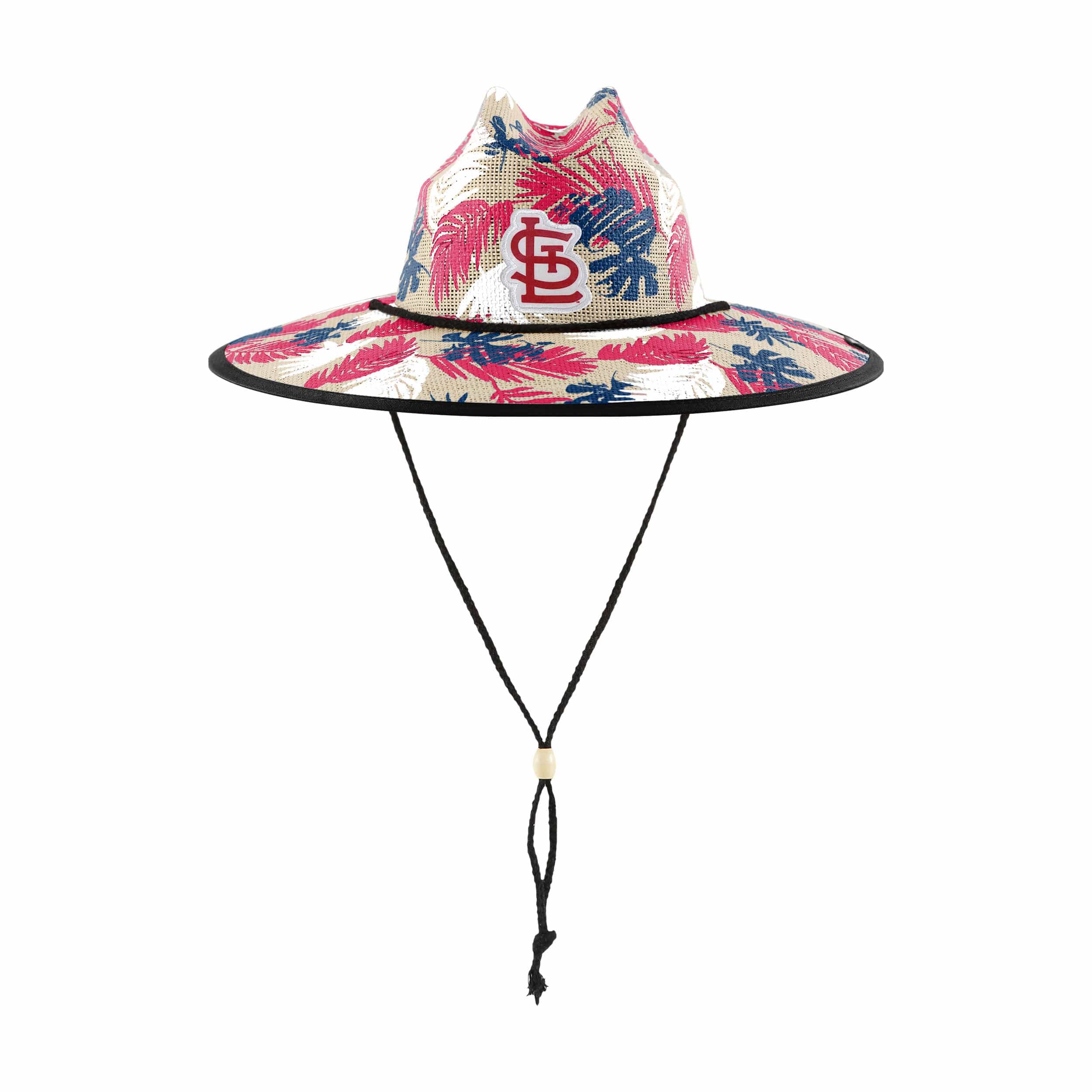 St Louis Cardinals MLB Floral Printed Straw Hat - Image 3