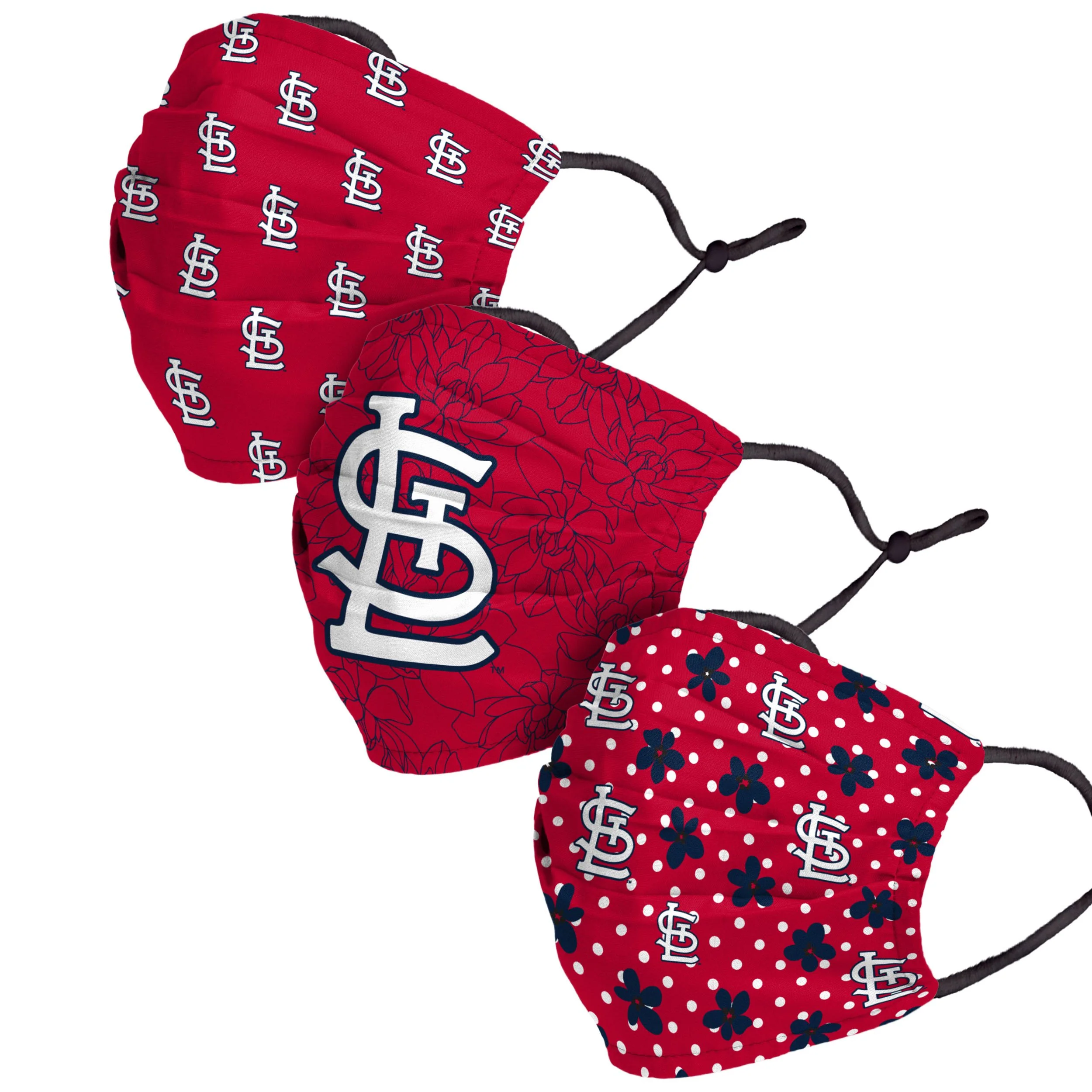 St Louis Cardinals MLB Gameday Gardener 3 Pack Face Cover - Image 2
