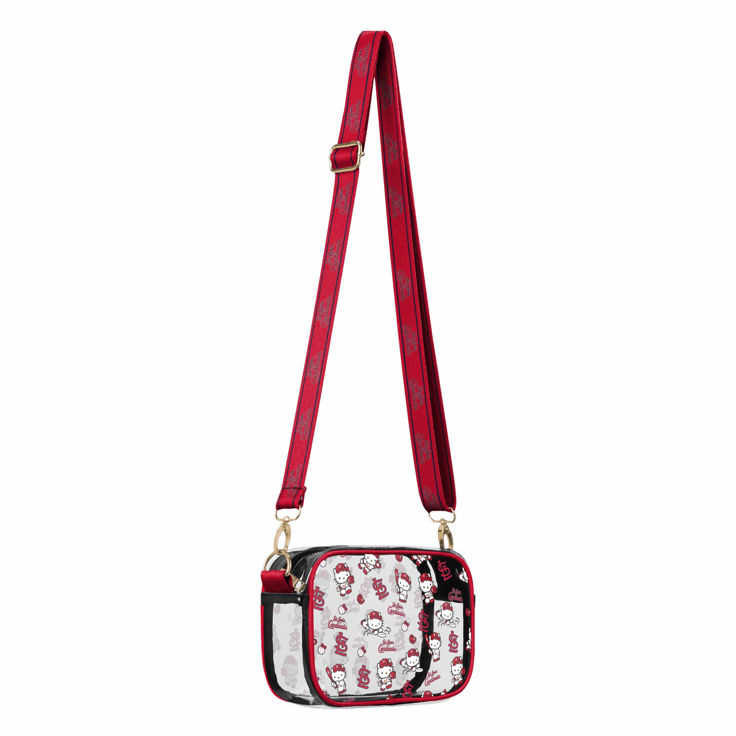 St Louis Cardinals MLB Hello Kitty® Clear Crossbody Bag (PREORDER - SHIPS LATE MAY) - Image 2