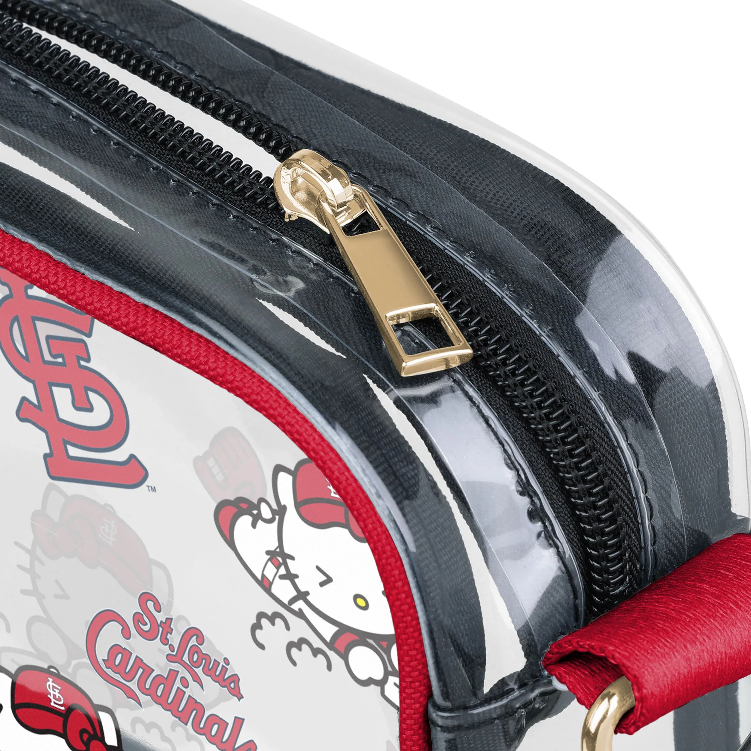 St Louis Cardinals MLB Hello Kitty® Clear Crossbody Bag (PREORDER - SHIPS LATE MAY) - Image 4