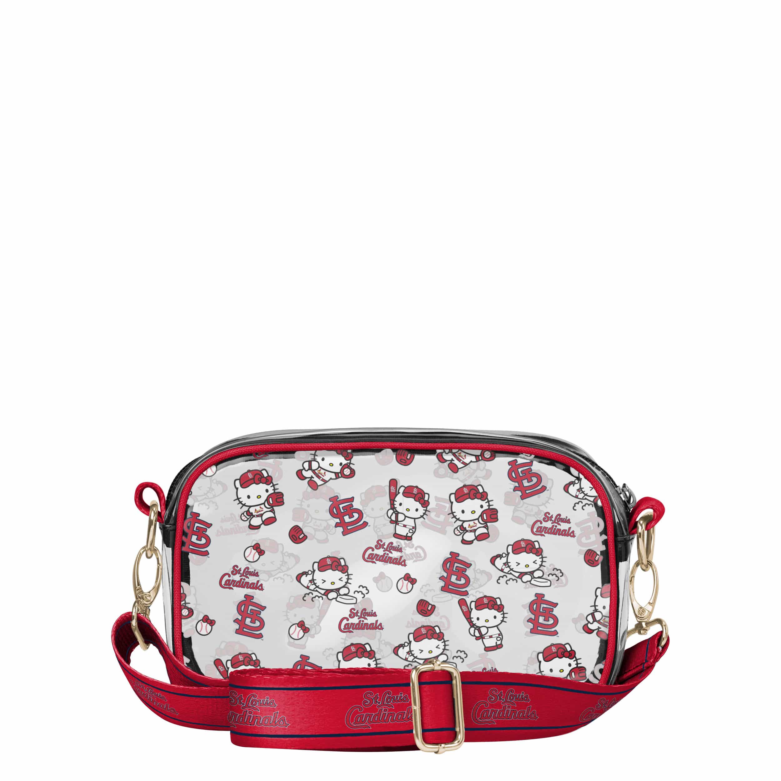 St Louis Cardinals MLB Hello Kitty® Clear Crossbody Bag (PREORDER - SHIPS LATE MAY) - Image 5