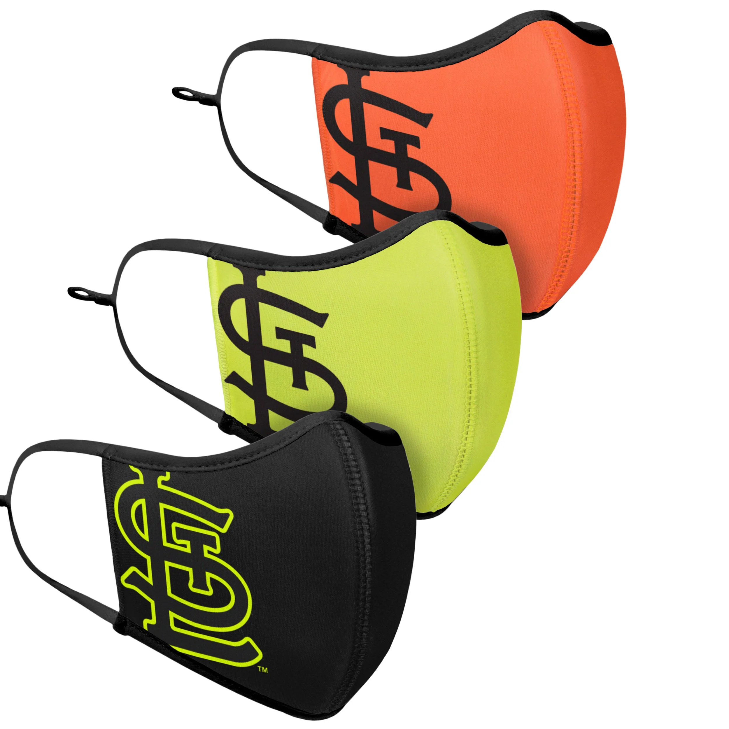 St Louis Cardinals MLB Highlights Sport 3 Pack Face Cover - Image 3