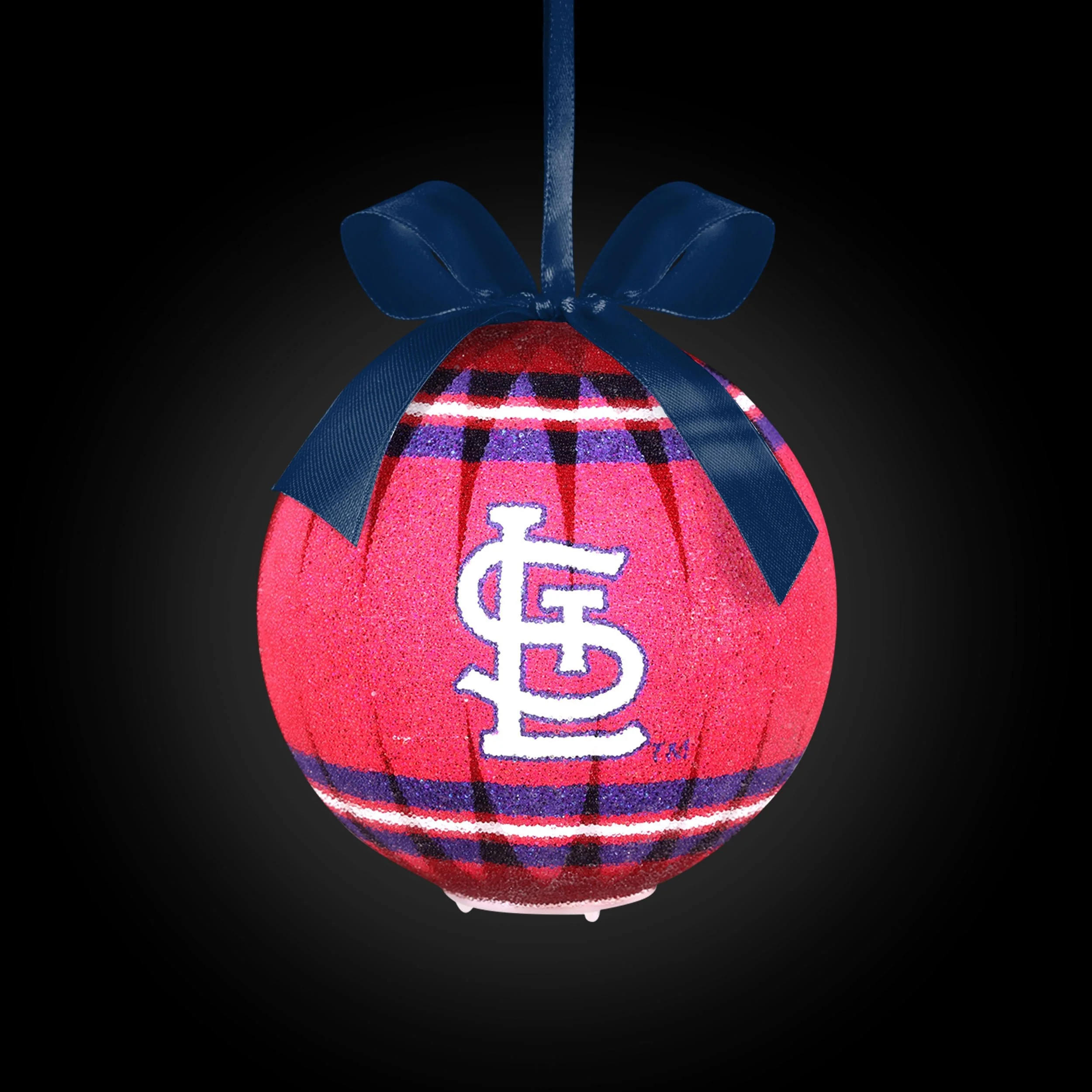 St Louis Cardinals MLB LED Shatterproof Ball Ornament - Image 2
