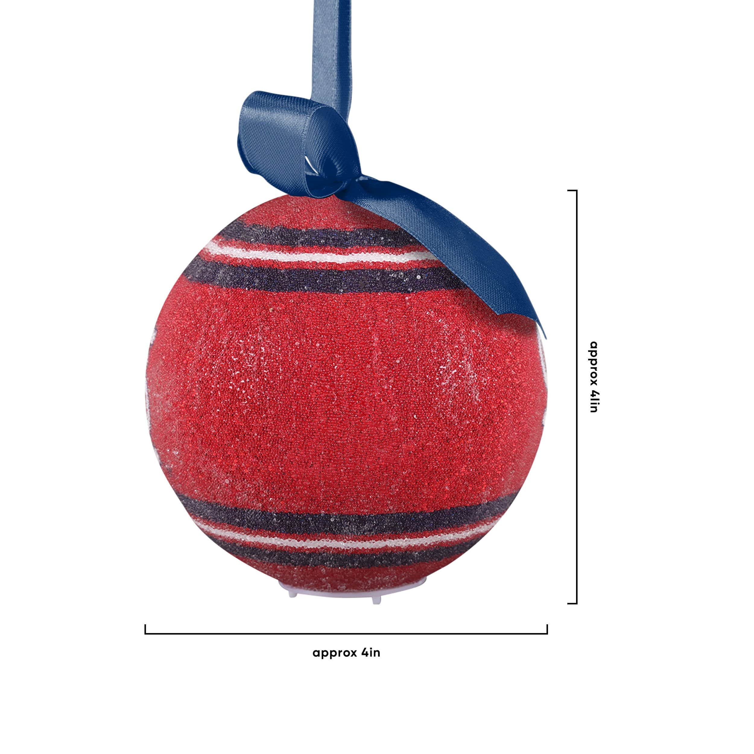 St Louis Cardinals MLB LED Shatterproof Ball Ornament - Image 4