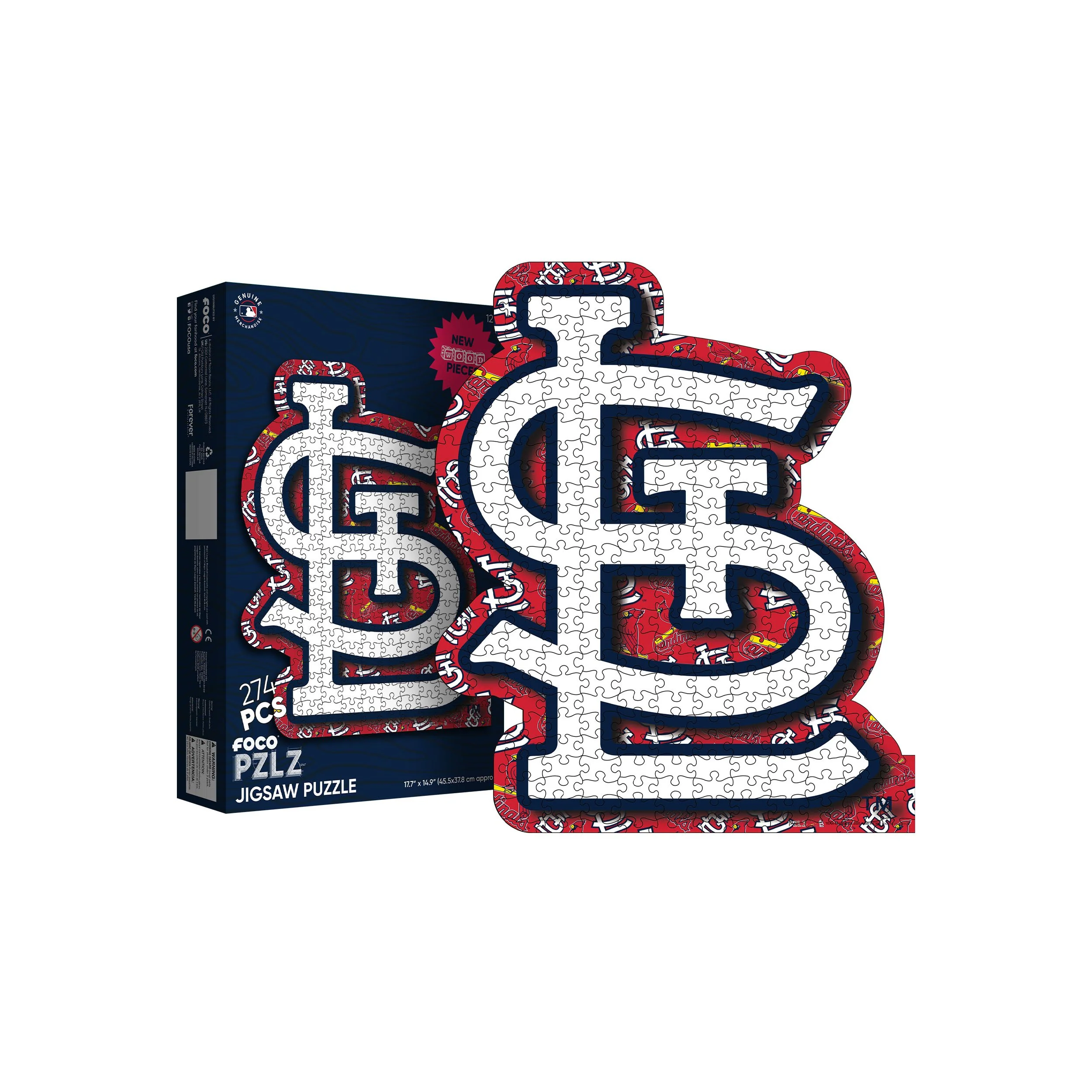 St Louis Cardinals MLB Logo Wood Jigsaw Puzzle PZLZ