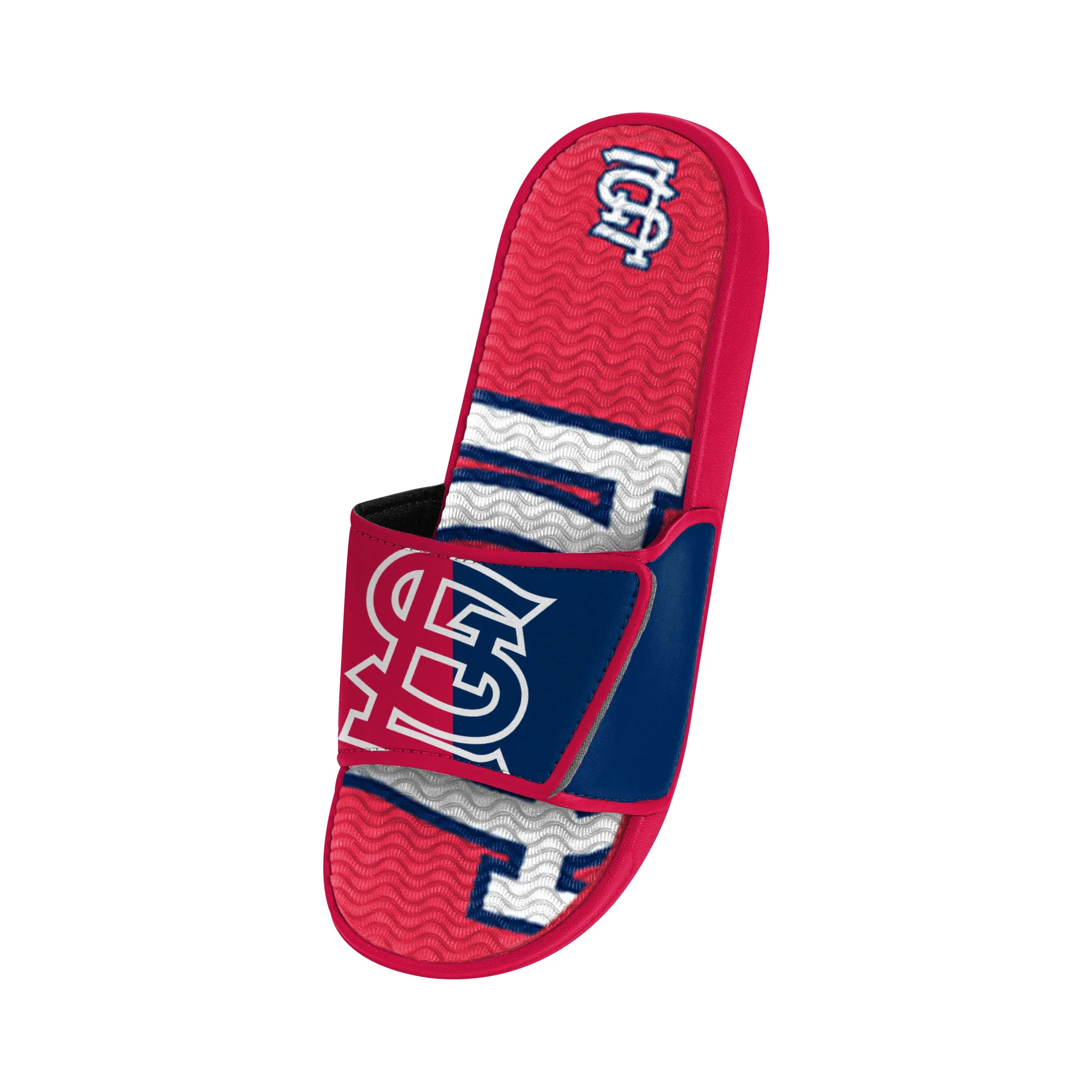 St Louis Cardinals MLB Mens Colorblock Big Logo Gel Slide - Image 3