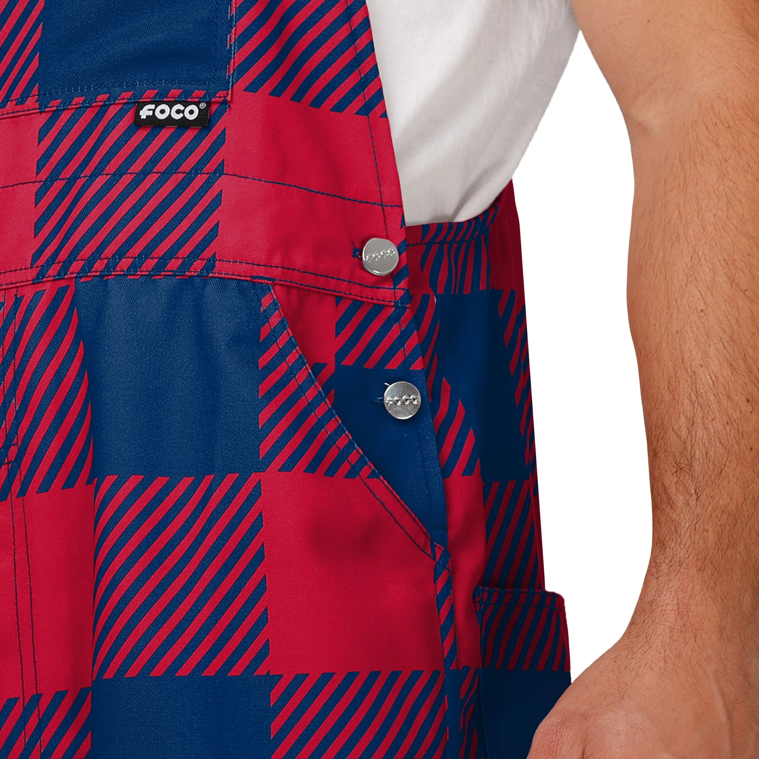 St Louis Cardinals MLB Mens Plaid Bib Overalls - Image 5