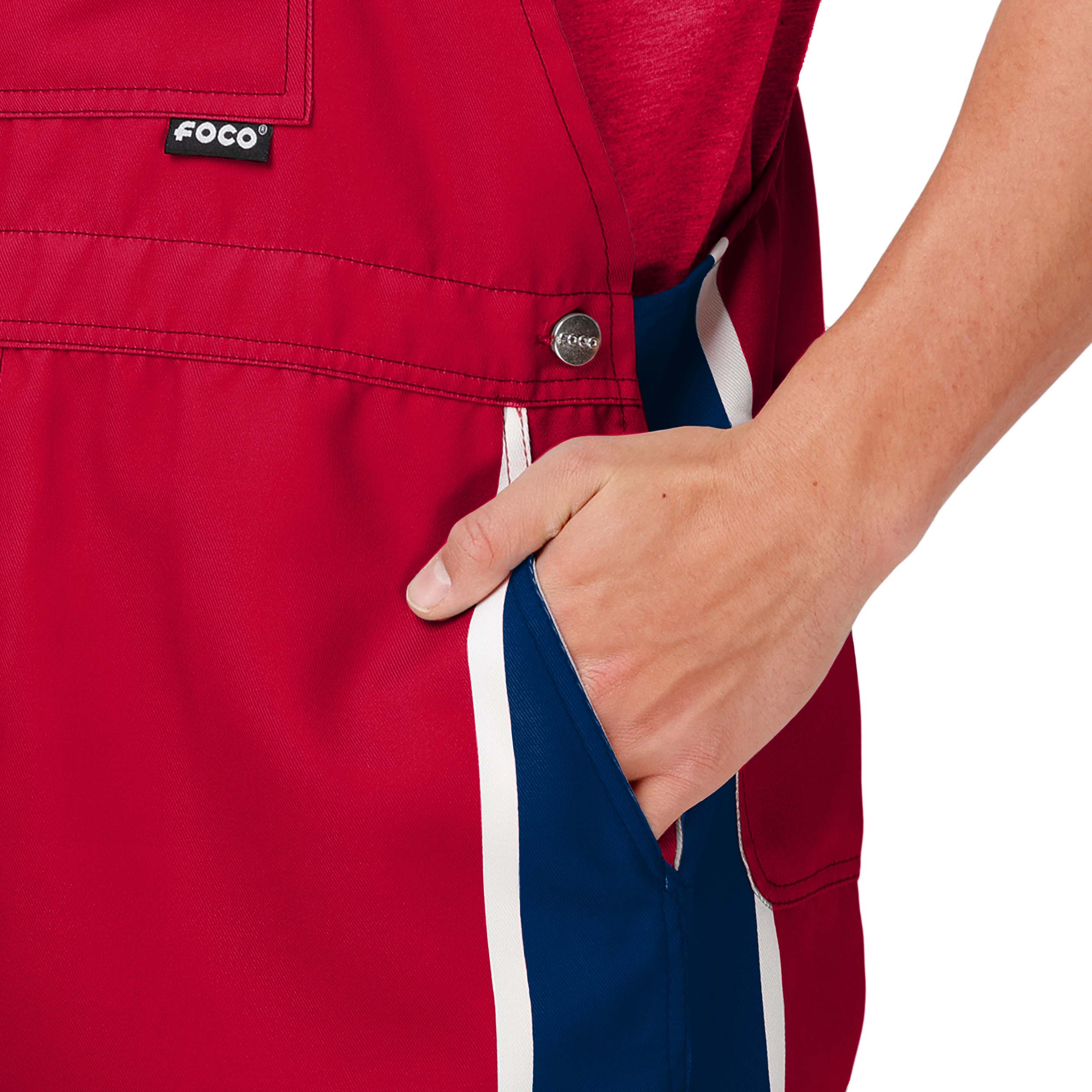 St Louis Cardinals MLB Mens Team Stripe Bib Shortalls - Image 4