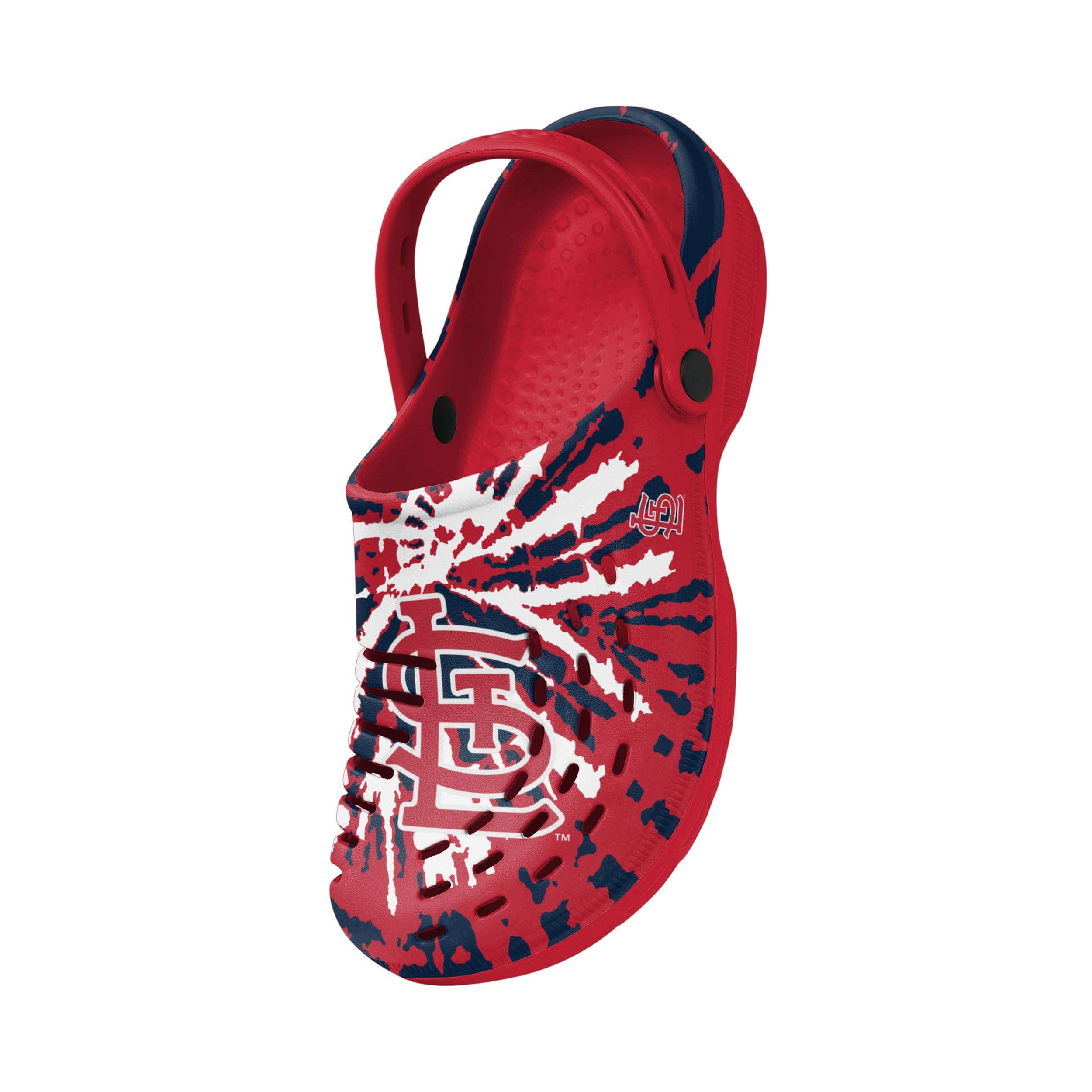 St Louis Cardinals MLB Mens Tie-Dye Clog With Strap - Image 3