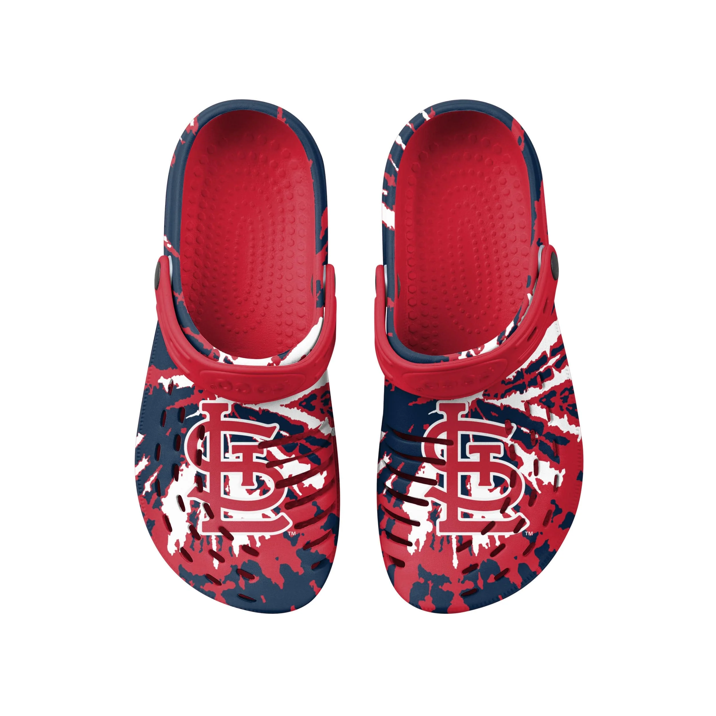 St Louis Cardinals MLB Mens Tie-Dye Clog With Strap - Image 4