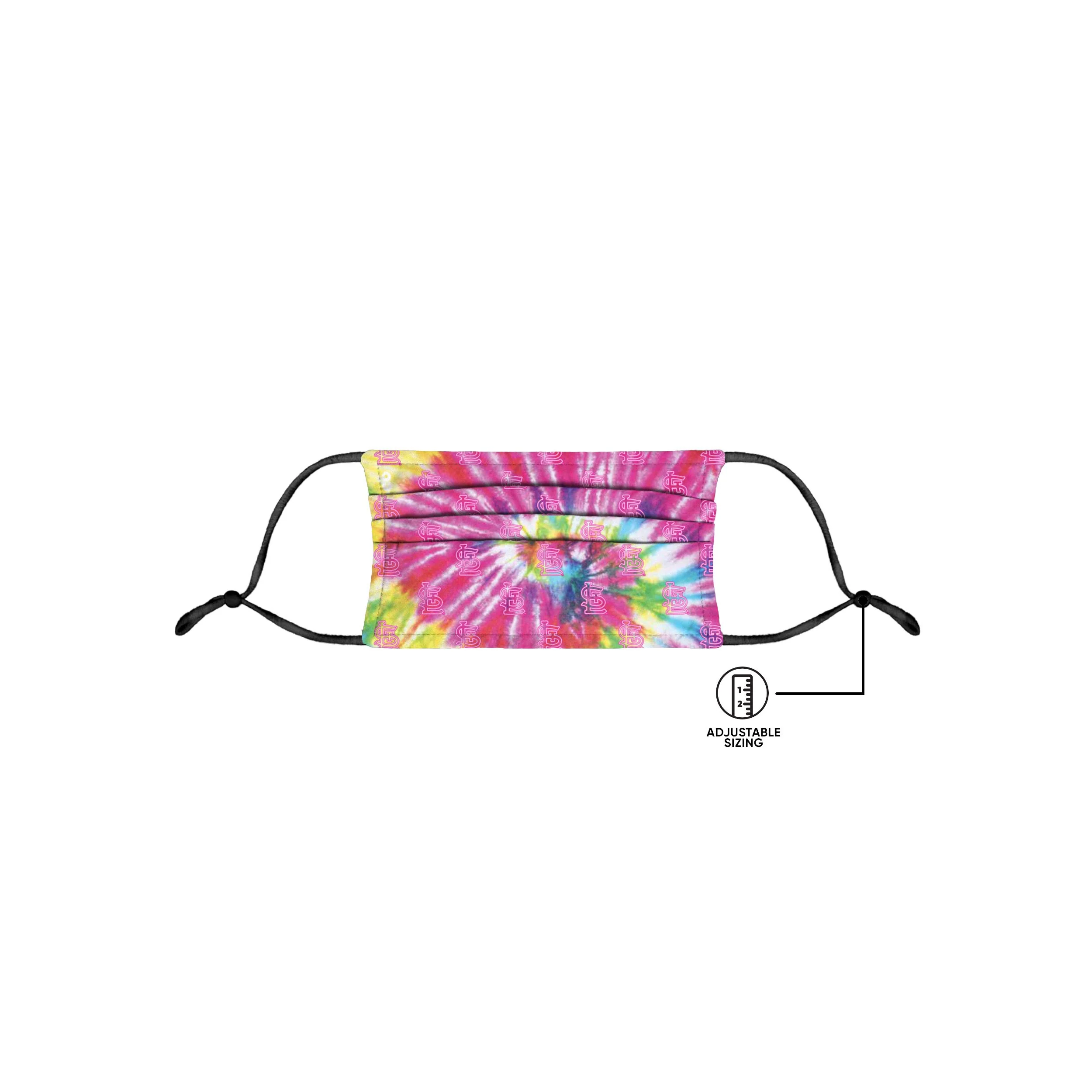 St Louis Cardinals MLB Pastel Tie-Dye Adjustable Face Cover - Image 5