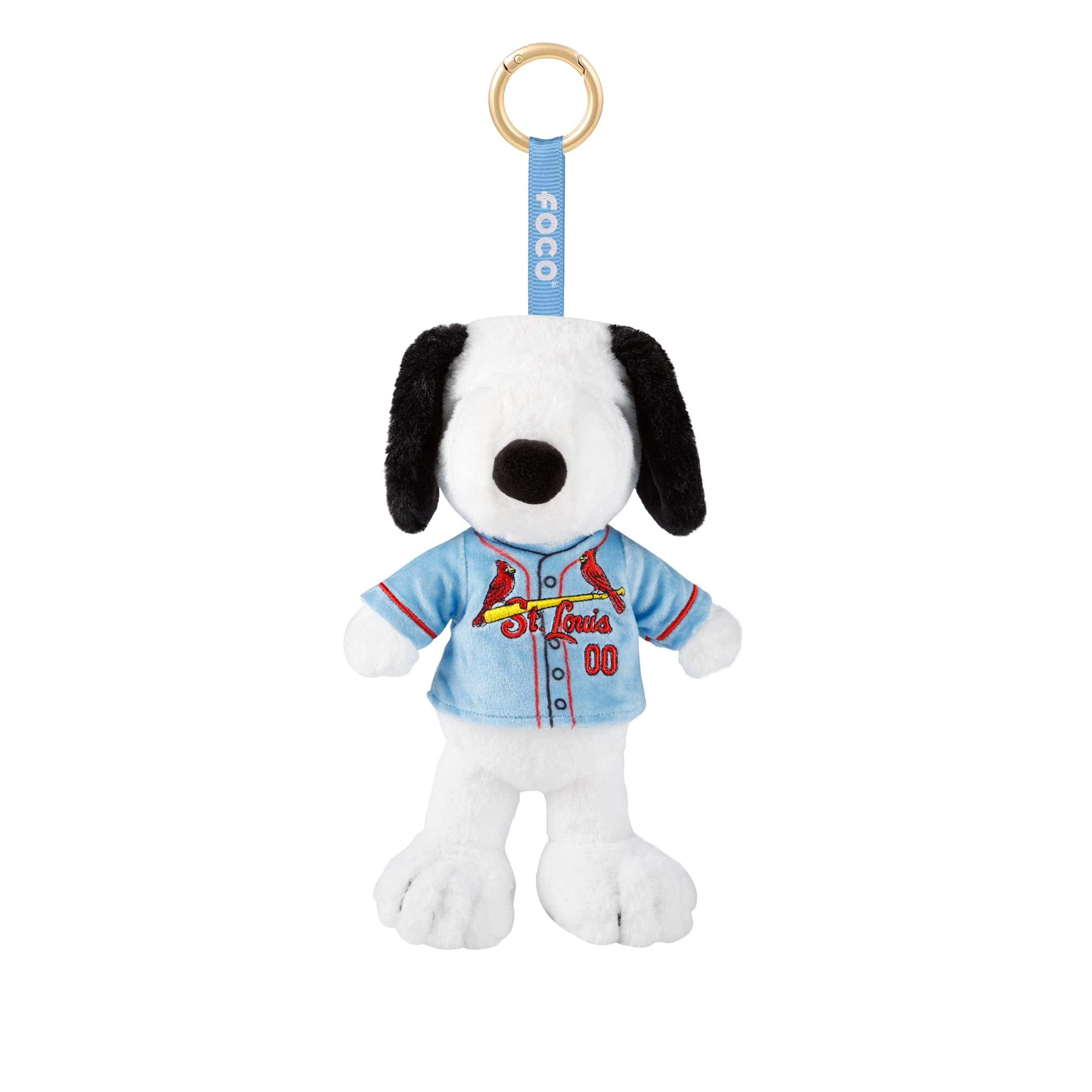 St Louis Cardinals MLB Plush Snoopy Peanuts Bag Charm Keychain - Image 2