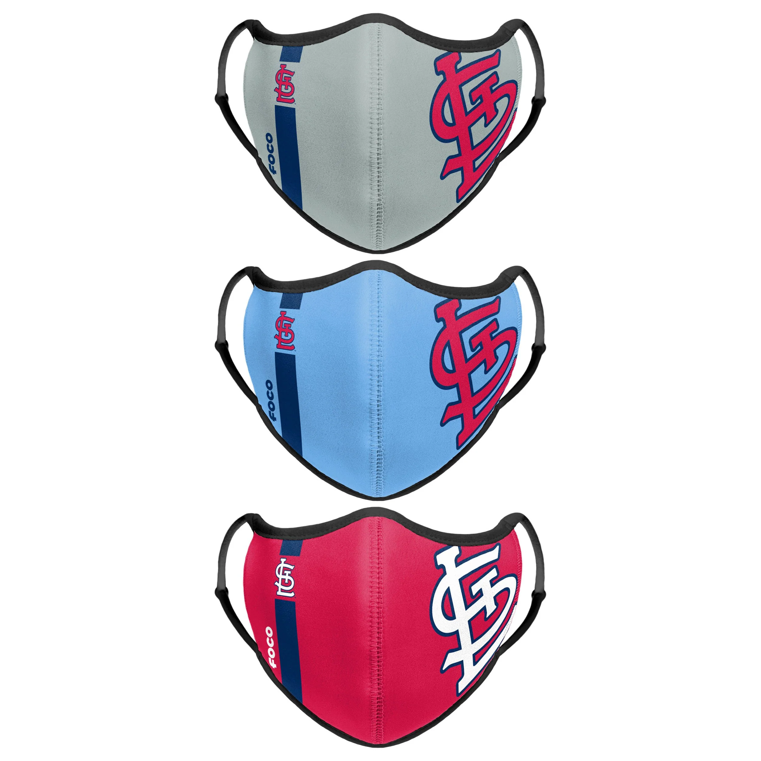 St Louis Cardinals MLB Sport 3 Pack Face Cover