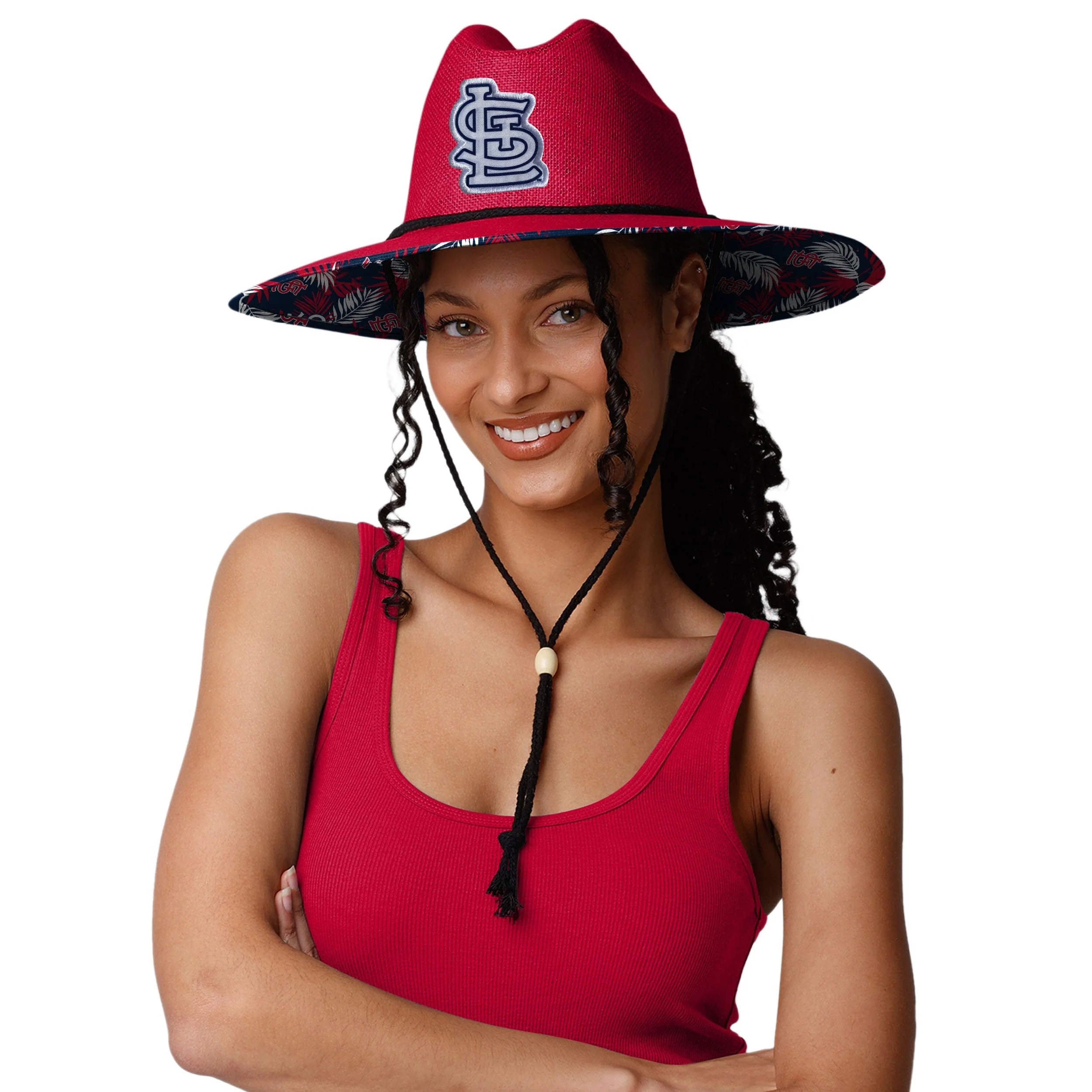 St Louis Cardinals MLB Team Color Straw Hat - Image 4