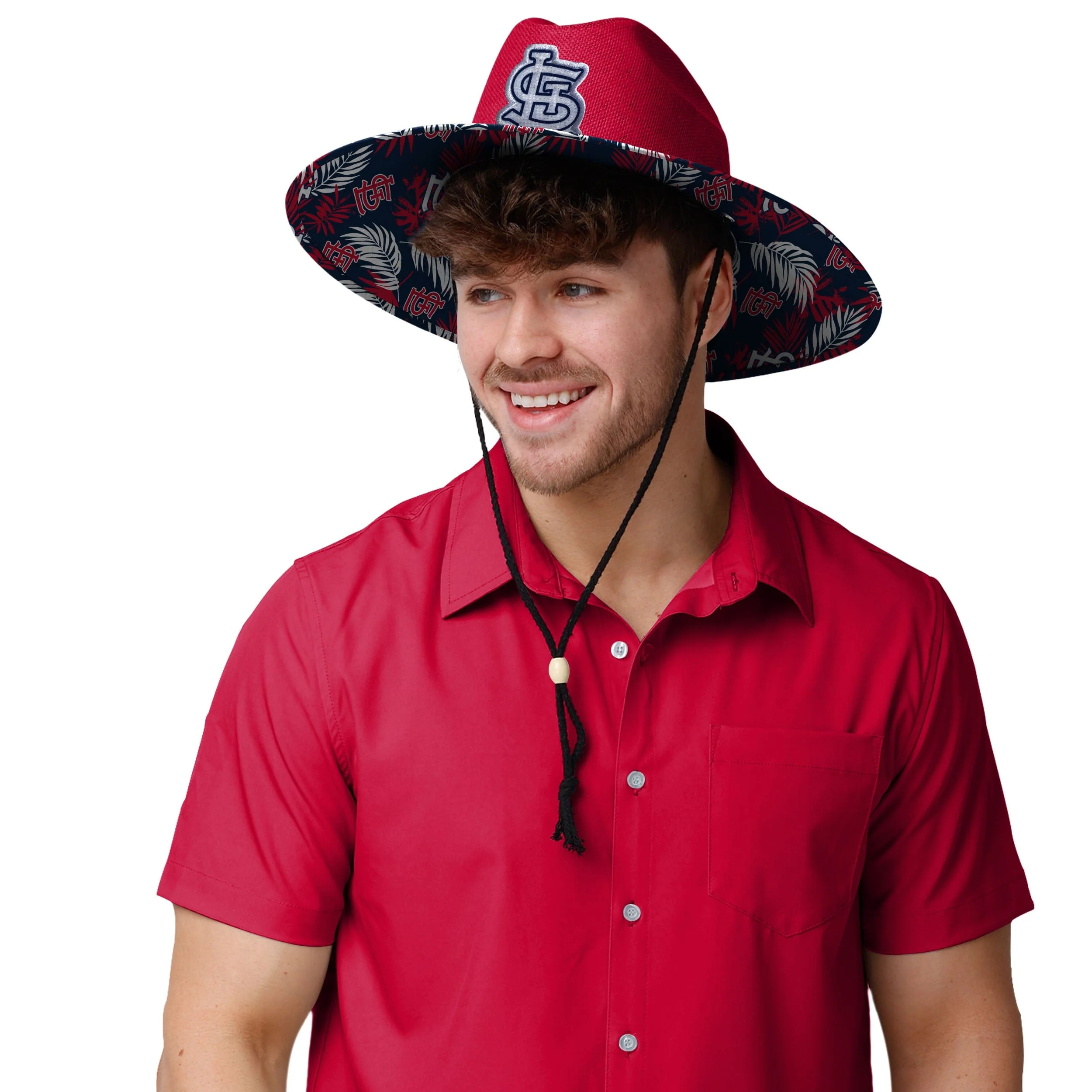 St Louis Cardinals MLB Team Color Straw Hat - Image 5