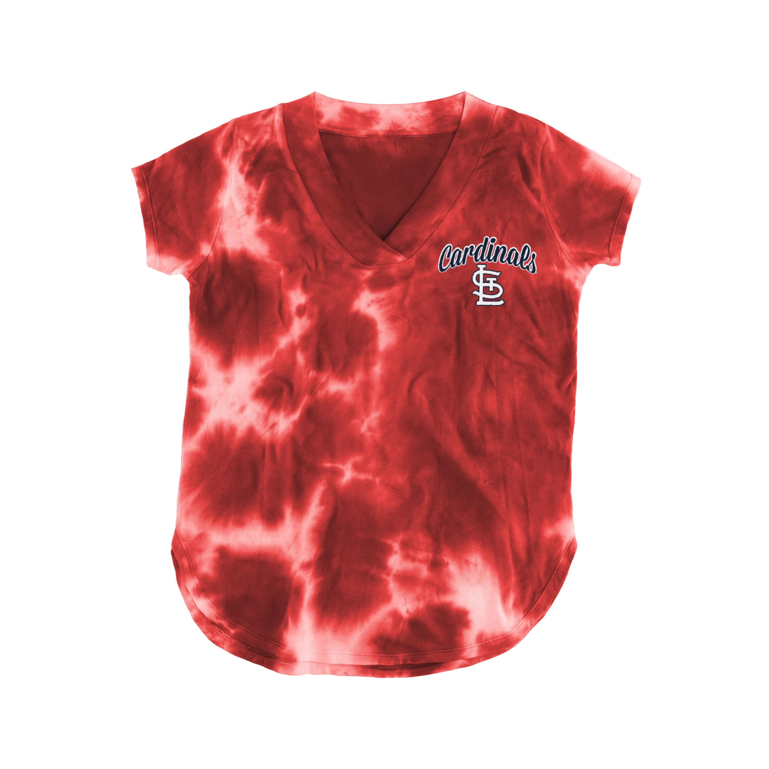 St Louis Cardinals MLB Womens Tie-Dye Rush Oversized T-Shirt - Image 3