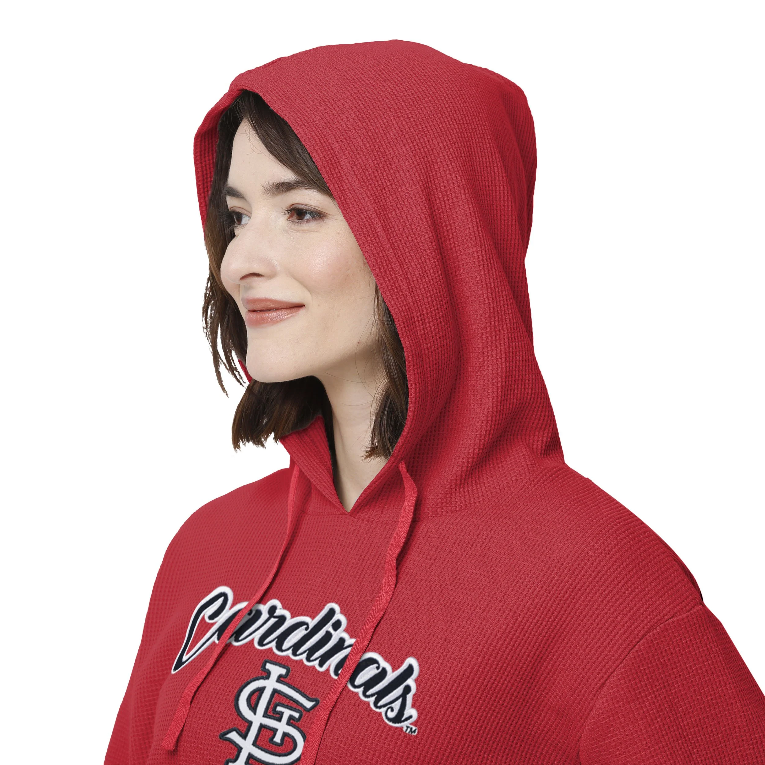 St Louis Cardinals MLB Womens Waffle Lounge Sweater - Image 5