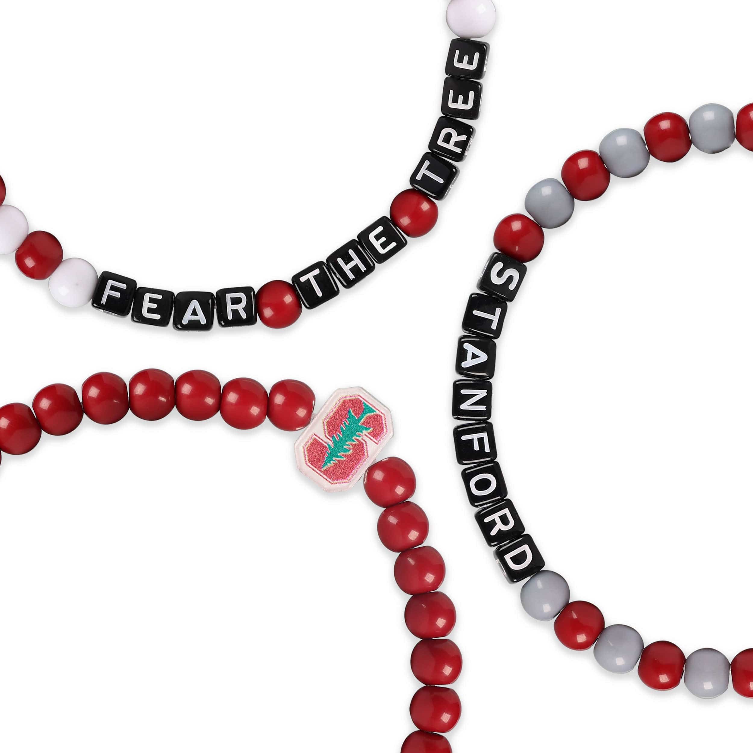 Stanford Cardinal NCAA 3 Pack Beaded Friendship Bracelet - Image 2