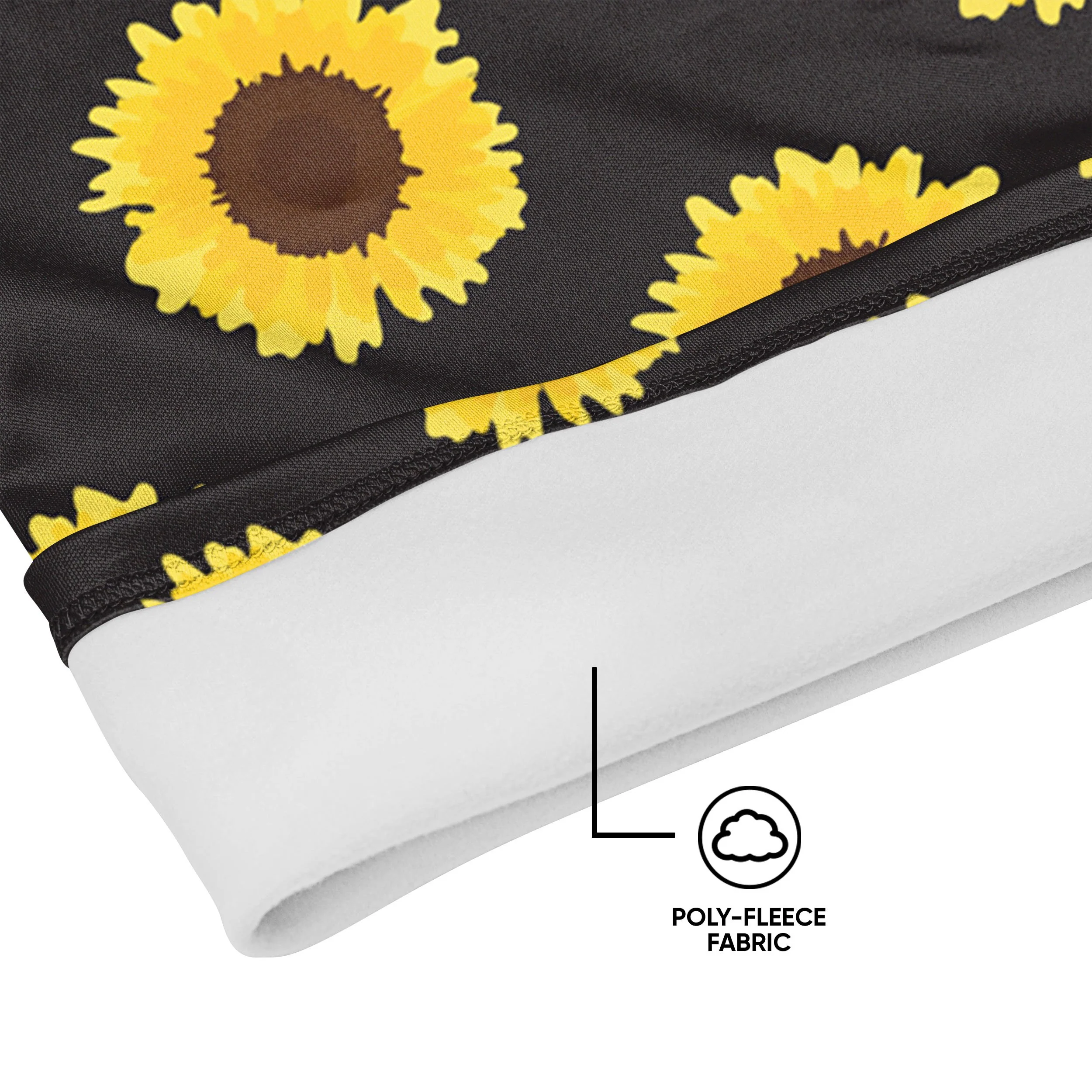 Sunflowers Polyfleece Gaiter Scarf - Image 3