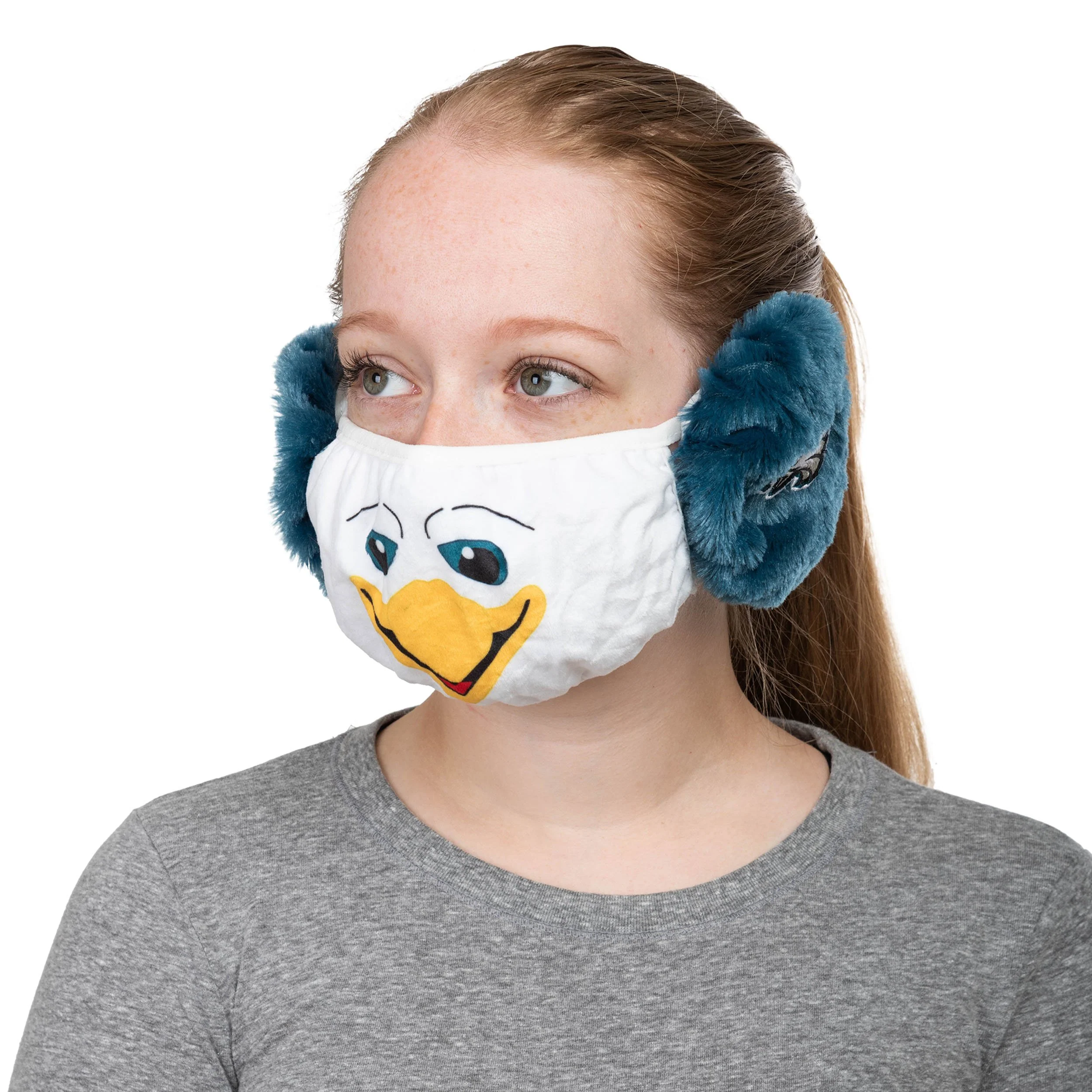 Swoop Philadelphia Eagles NFL Mascot Earmuff Face Cover - Image 3