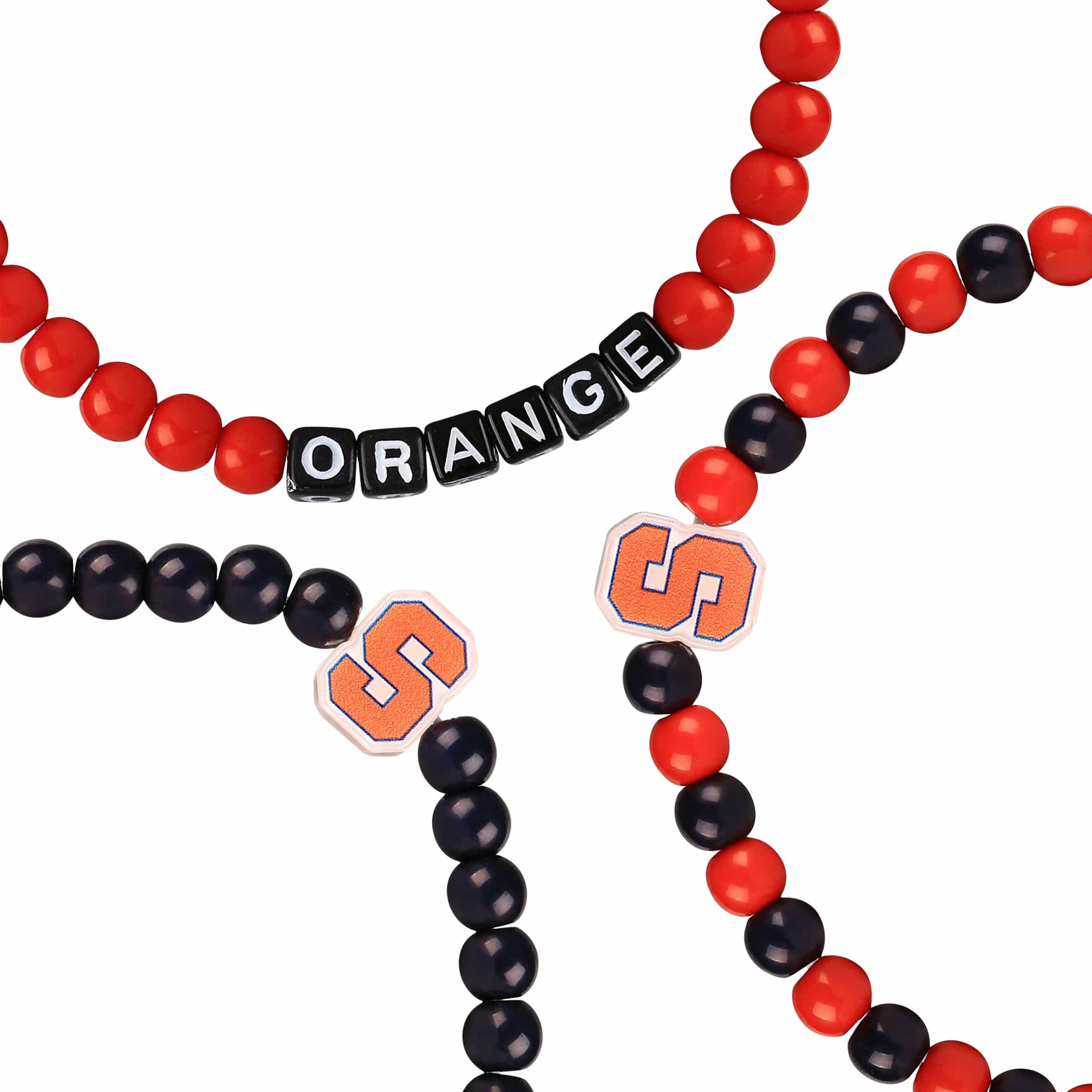 Syracuse Orange NCAA 3 Pack Beaded Friendship Bracelet - Image 2