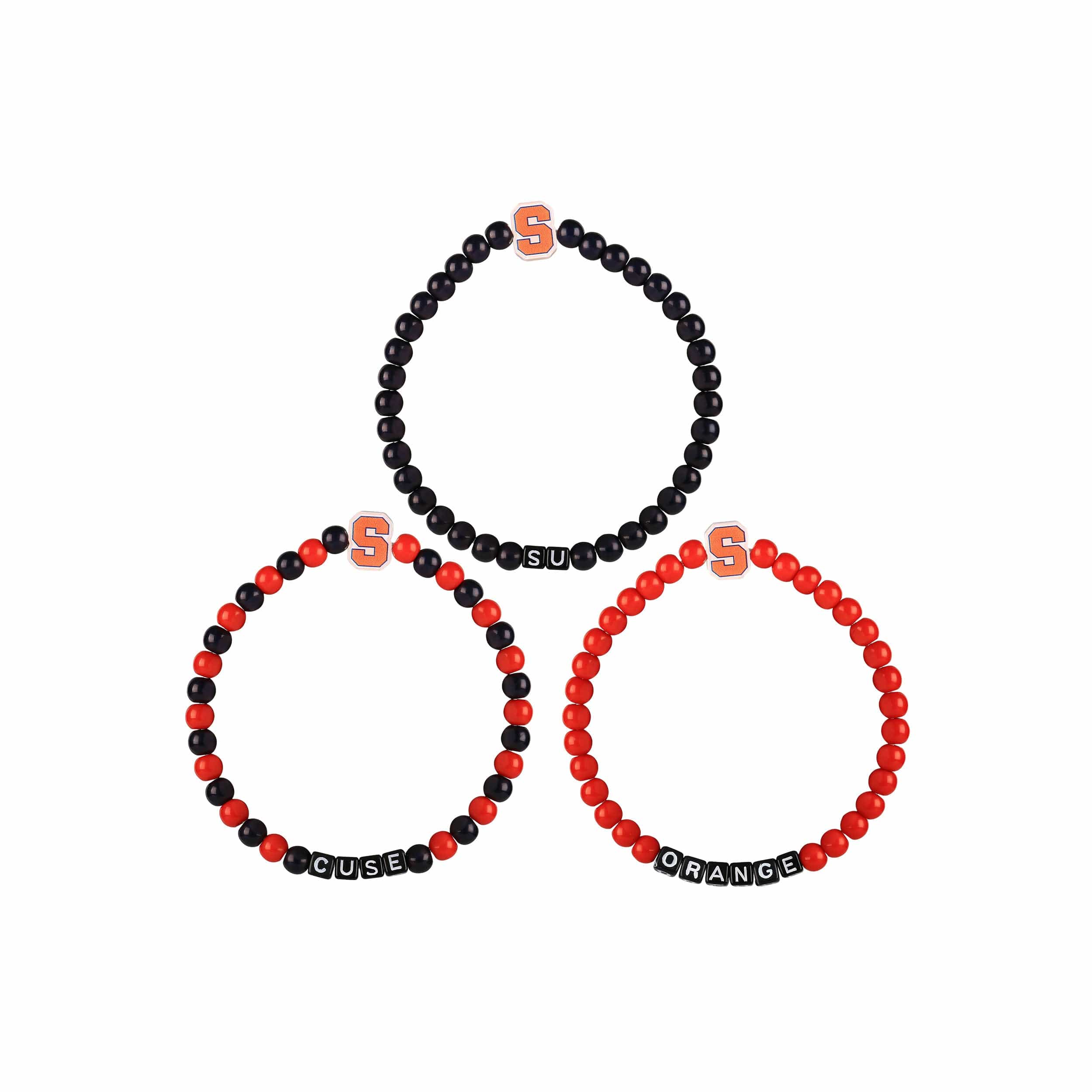 Syracuse Orange NCAA 3 Pack Beaded Friendship Bracelet - Image 3