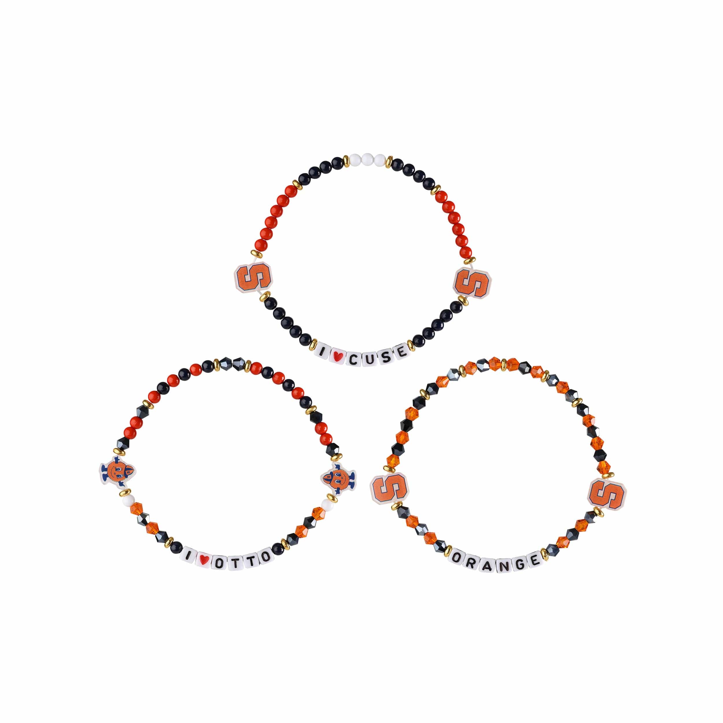 Syracuse Orange NCAA 3 Pack Friendship Bracelet - Image 3