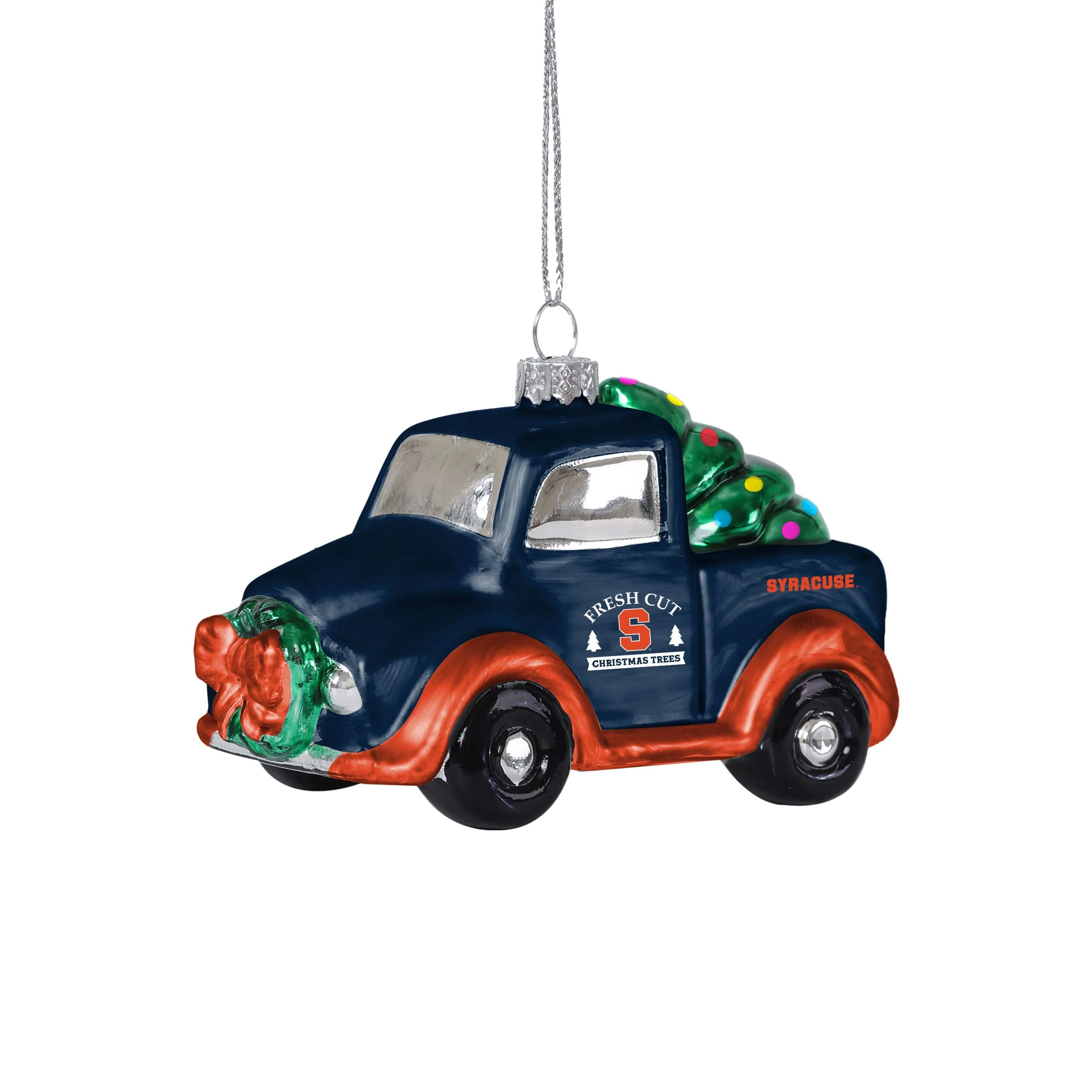 Syracuse Orange NCAA Blown Glass Truck Ornament - Image 2
