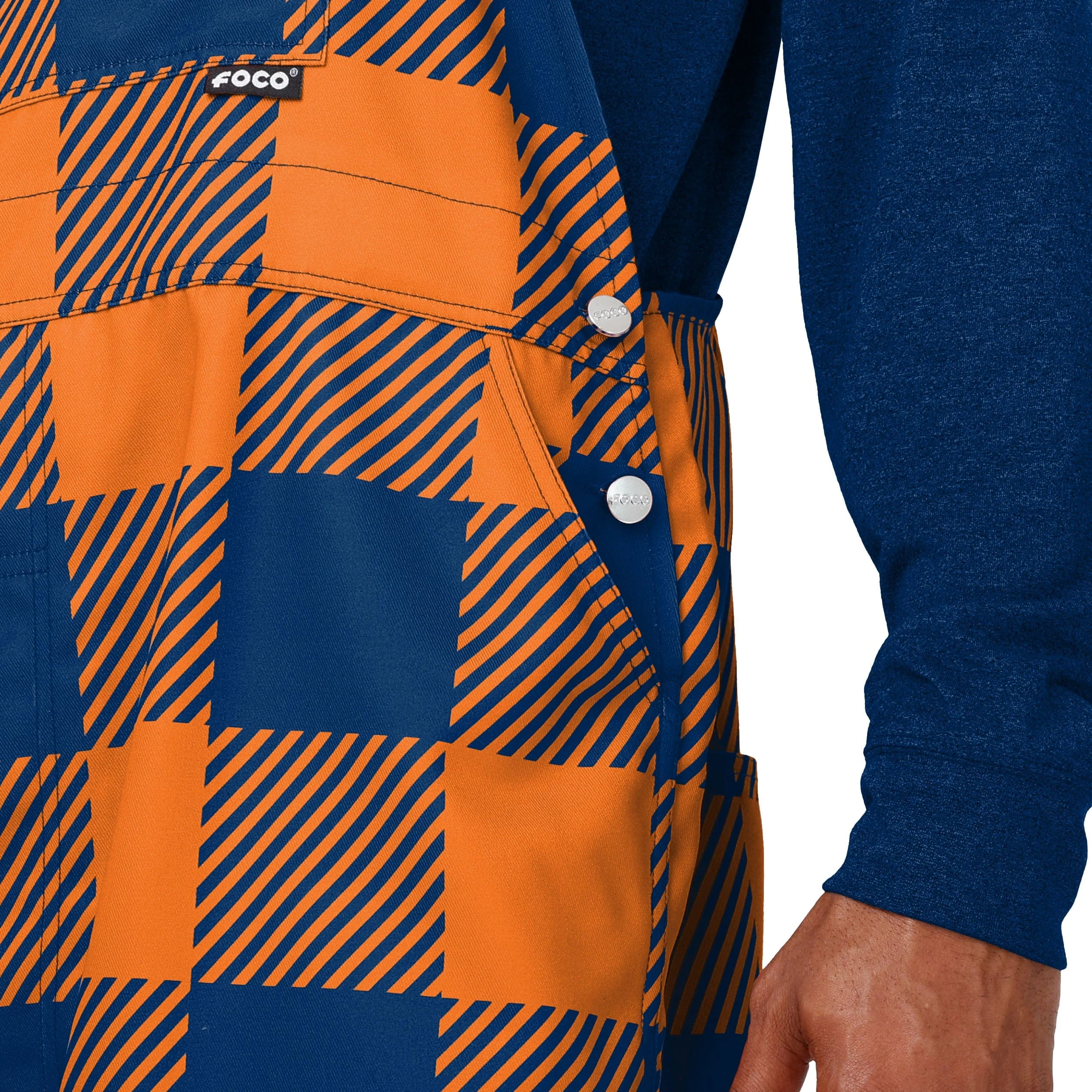 Syracuse Orange NCAA Mens Plaid Bib Overalls - Image 5