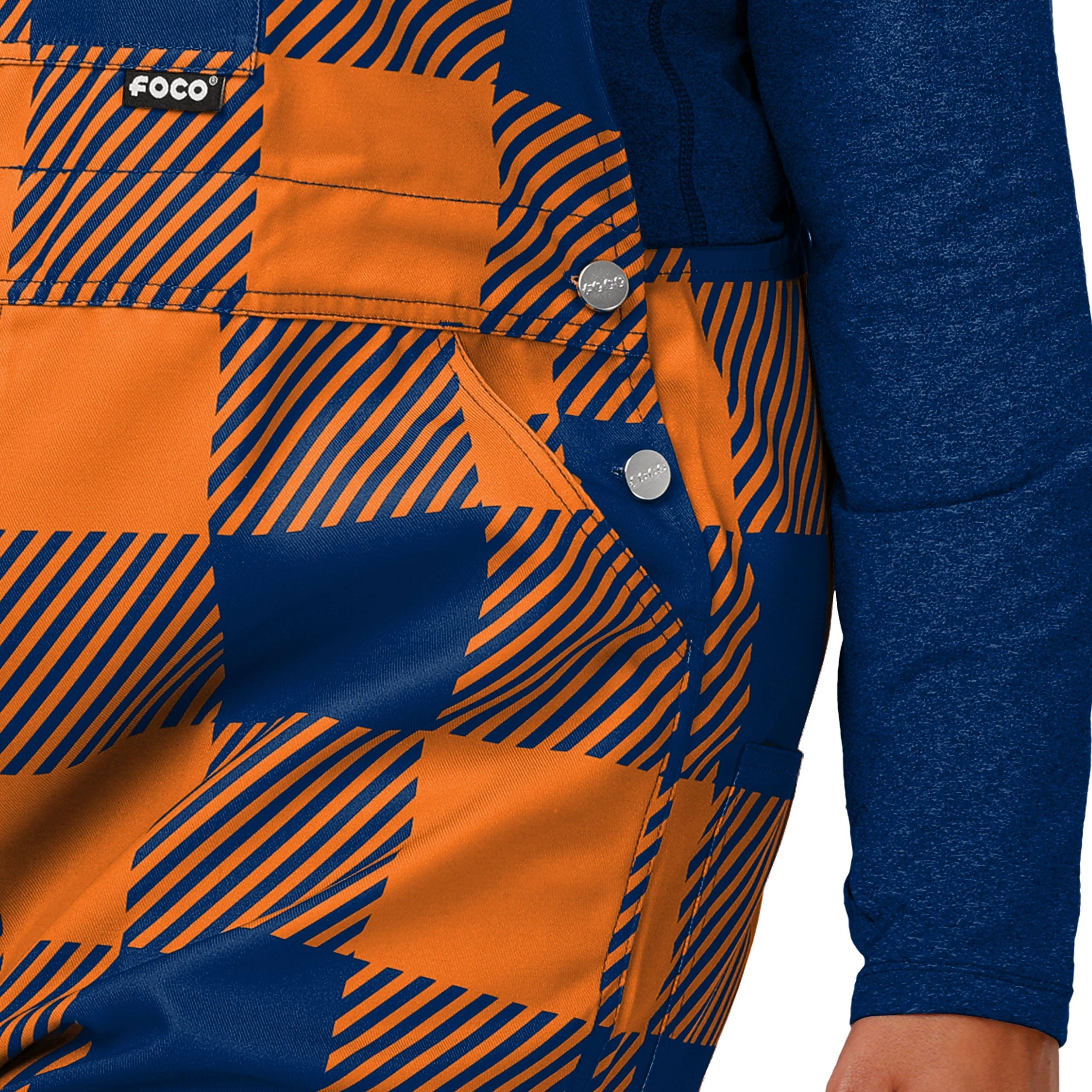 Syracuse Orange NCAA Womens Plaid Bib Overalls - Image 5