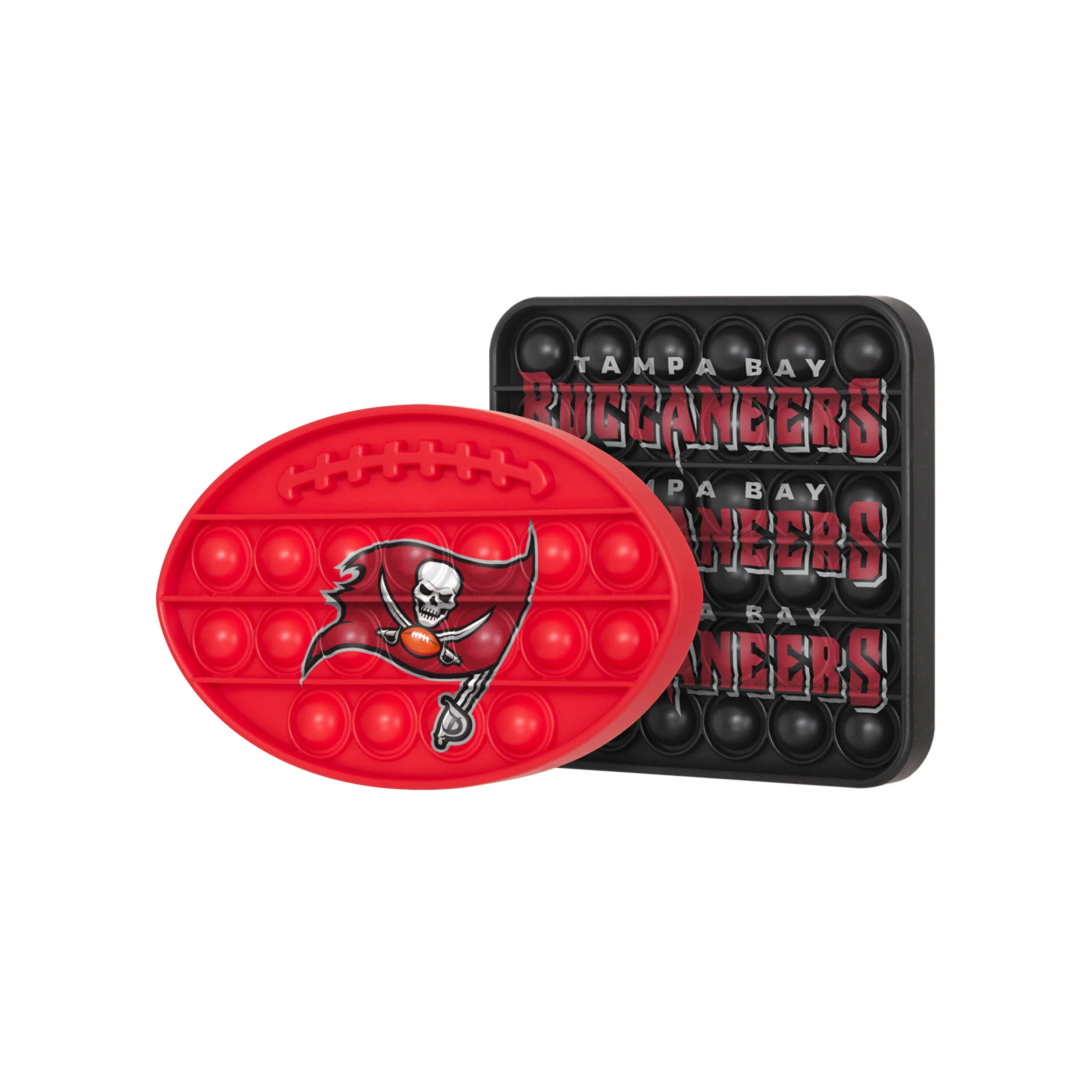 Tampa Bay Buccaneers NFL 2 Pack Ball & Square Push-Itz Fidget