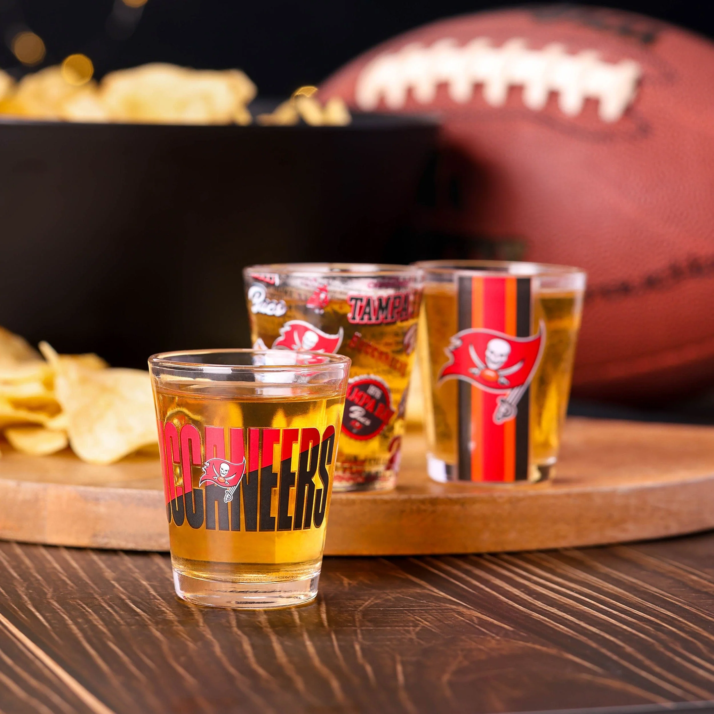 Tampa Bay Buccaneers NFL 3 Pack Shot Glass - Image 2