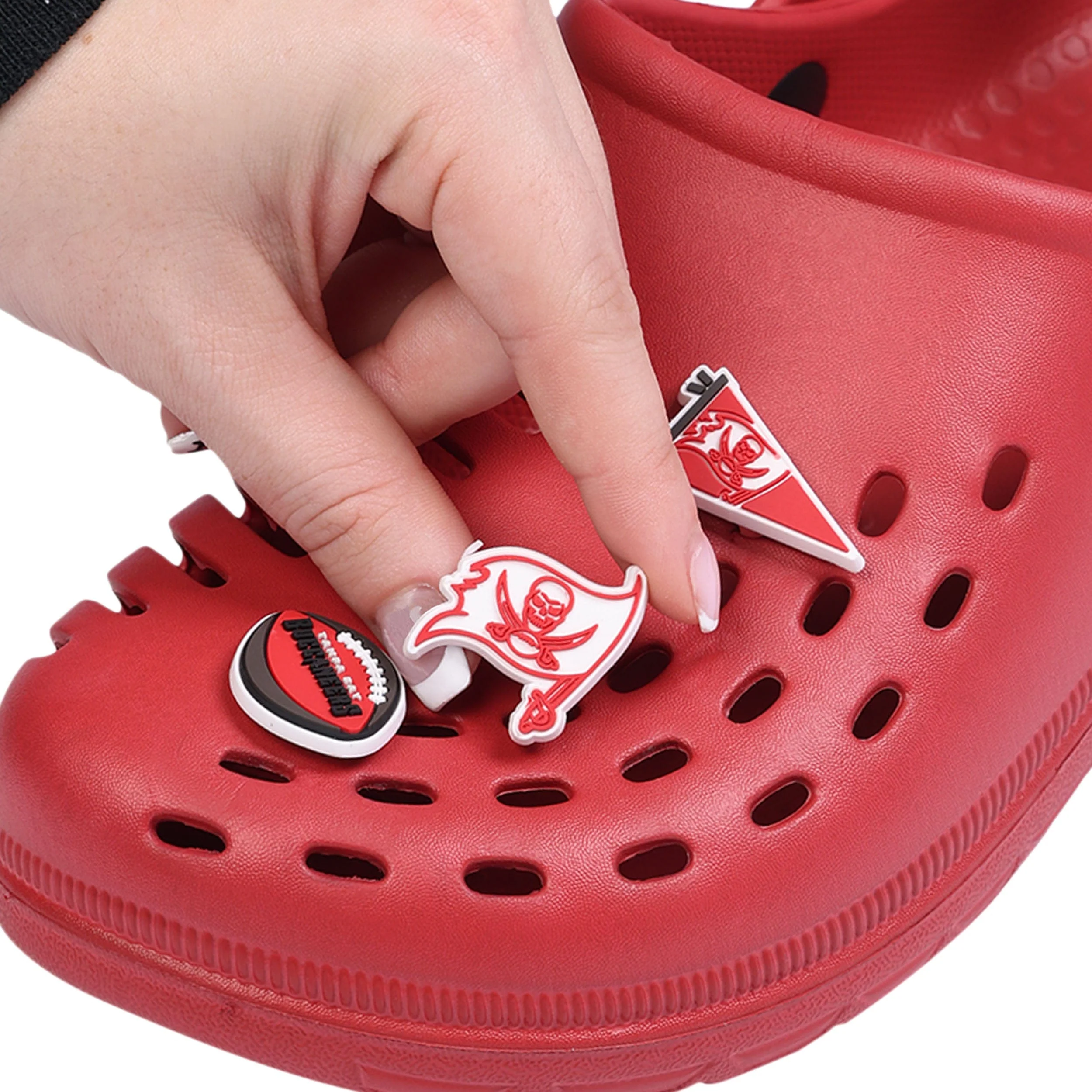 Tampa Bay Buccaneers NFL 6 Pack Team Clog Charms - Image 3