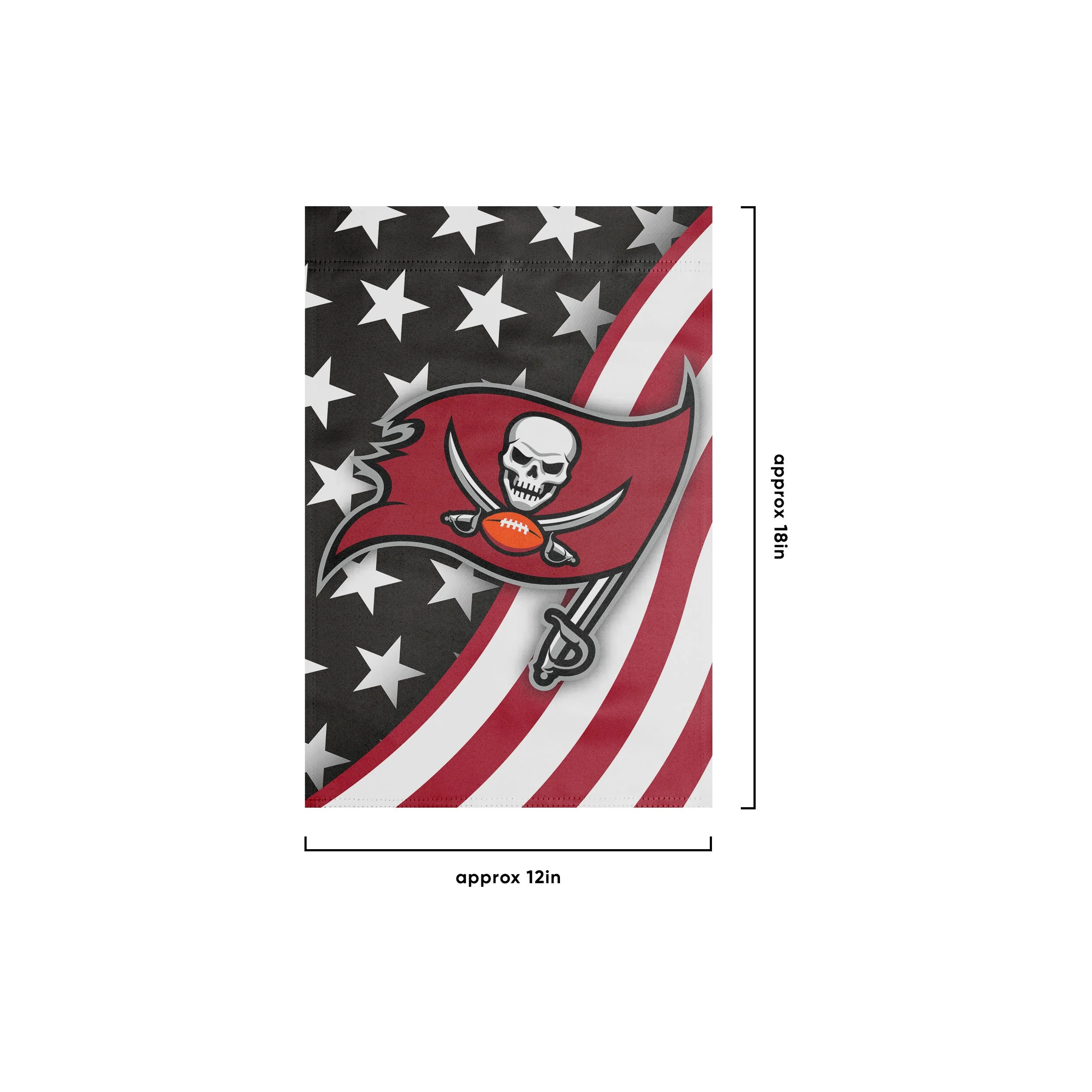 Tampa Bay Buccaneers NFL Americana Garden Flag - Image 3